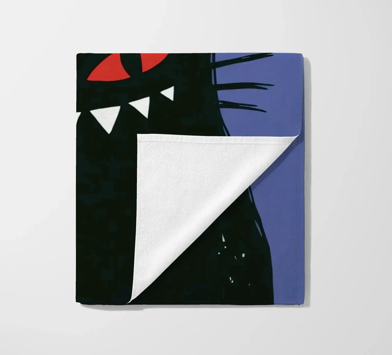 Bad Luck Cat - Umorismo nero e stile grafico telo mare da Plain Thoughts