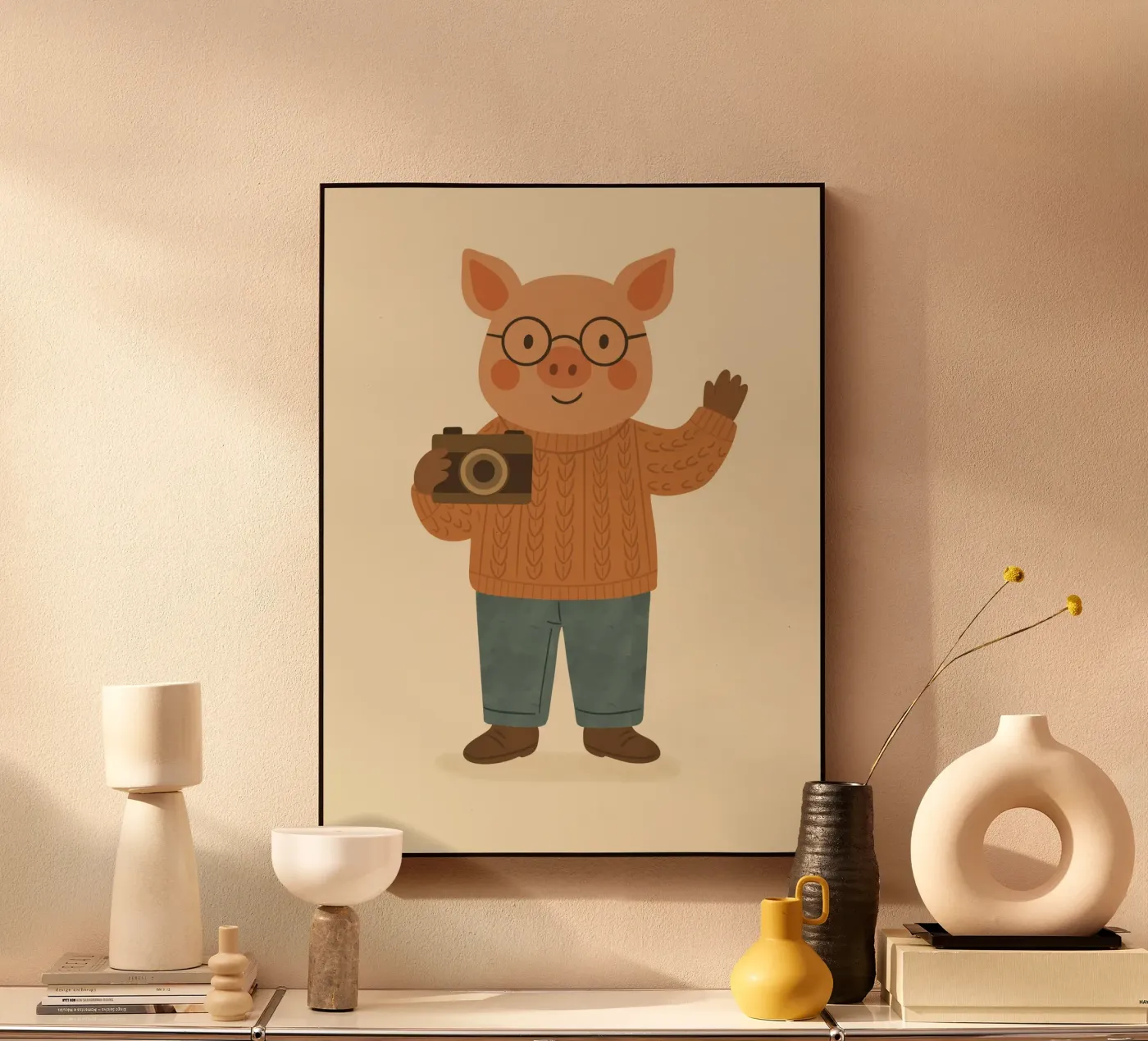 Het varken acryl van kokoprint