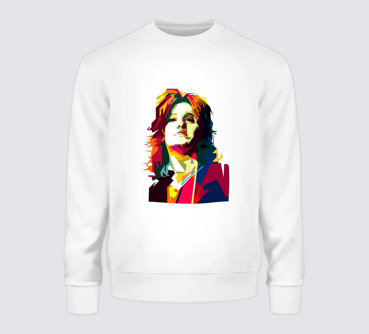 Suzi Quatro Strumblin' In Klassischer Rock Pop Kunst WPAP Sweatshirt von Artkreator