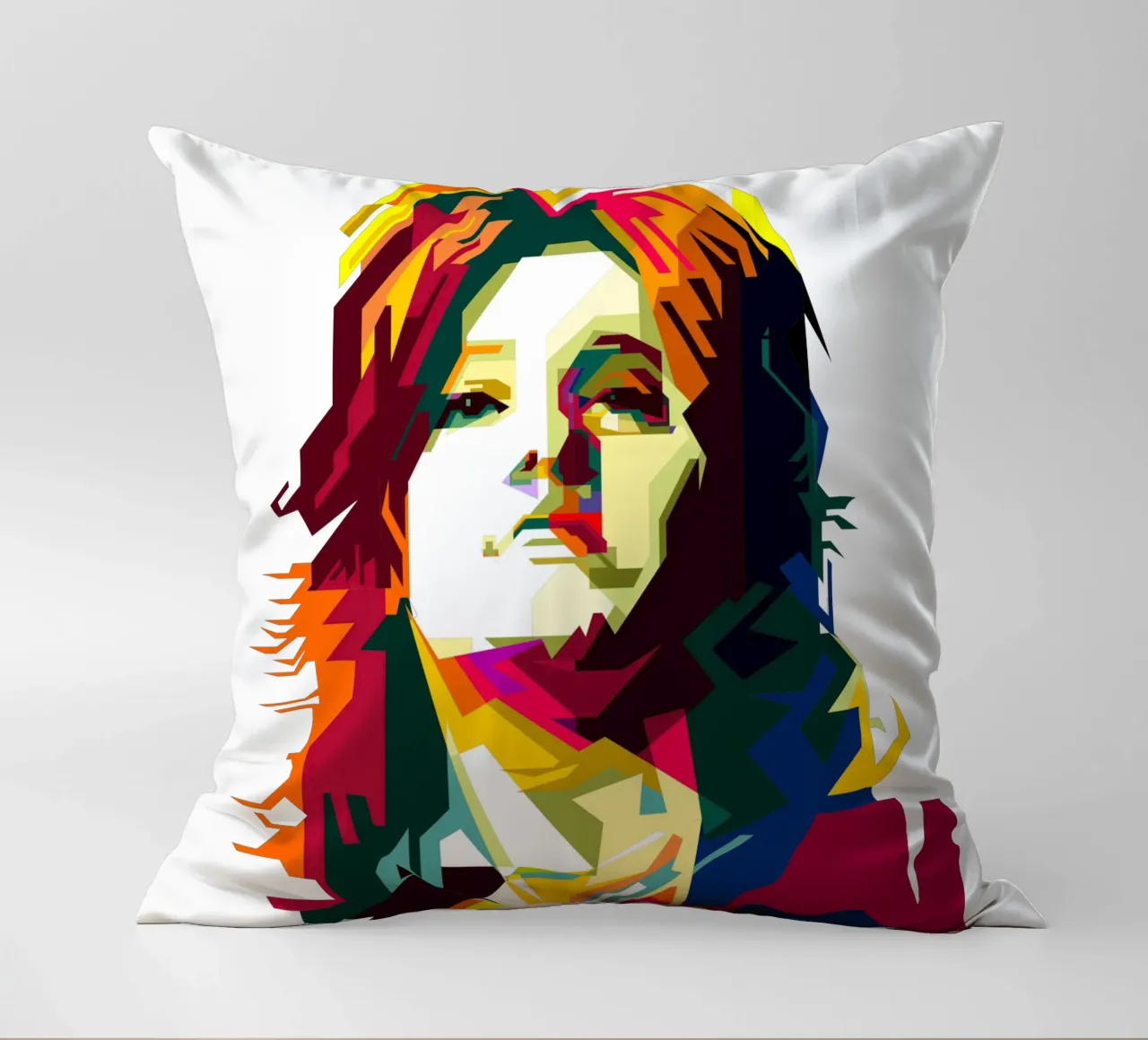 Suzi Quatro Strumblin' In Classic Rock Pop Art WPAP cuscino da Artkreator