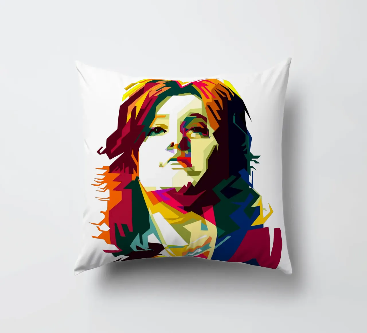 Suzi Quatro Strumblin' In Classic Rock Pop Art WPAP cuscino da Artkreator