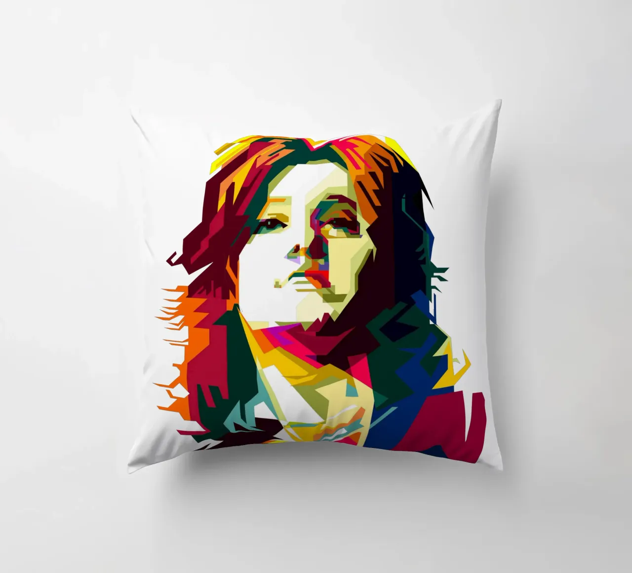 Suzi Quatro Strumblin' In Classic Rock Pop Art WPAP cuscino da Artkreator