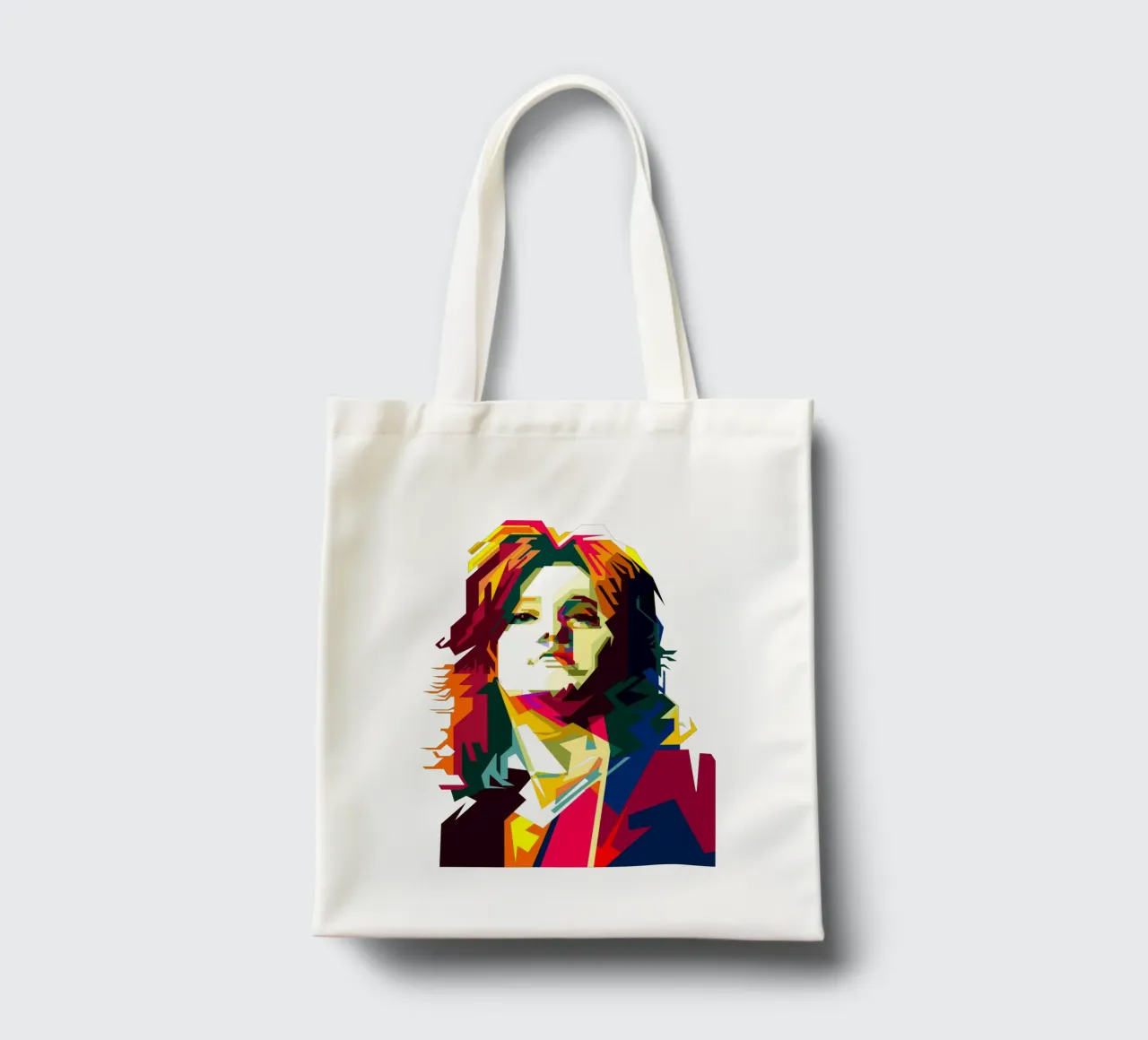 Suzi Quatro Strumblin' In Classic Rock Pop Art WPAP borsa in juta da Artkreator