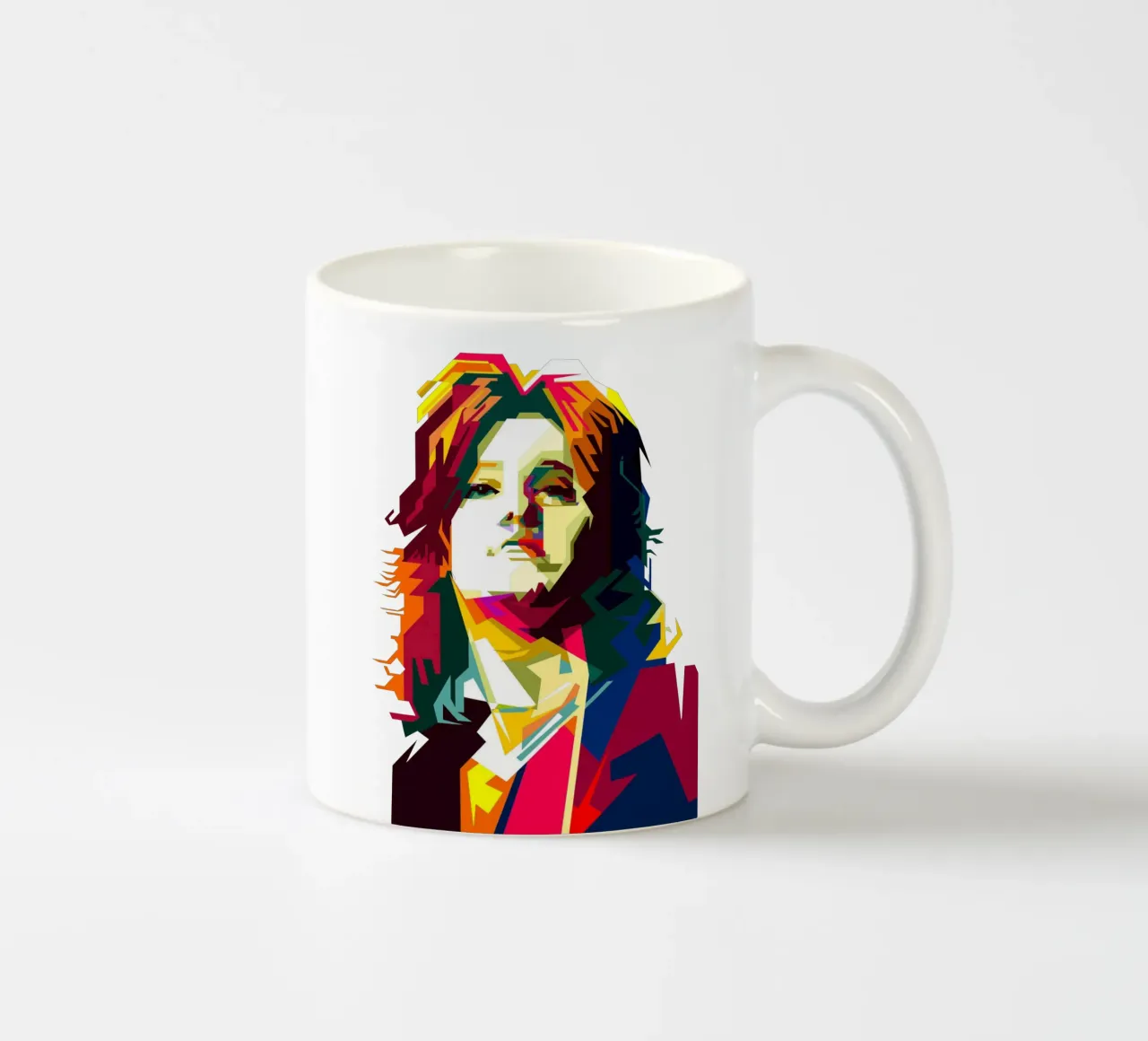 Suzi Quatro Strumblin' In Klassieke Rock Pop Kunst WPAP keramische mok van Artkreator