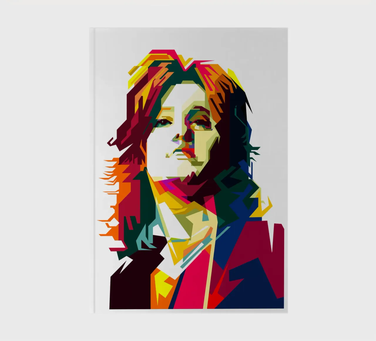 Suzi Quatro Strumblin' In Classic Rock Pop Art WPAP notebook by Artkreator