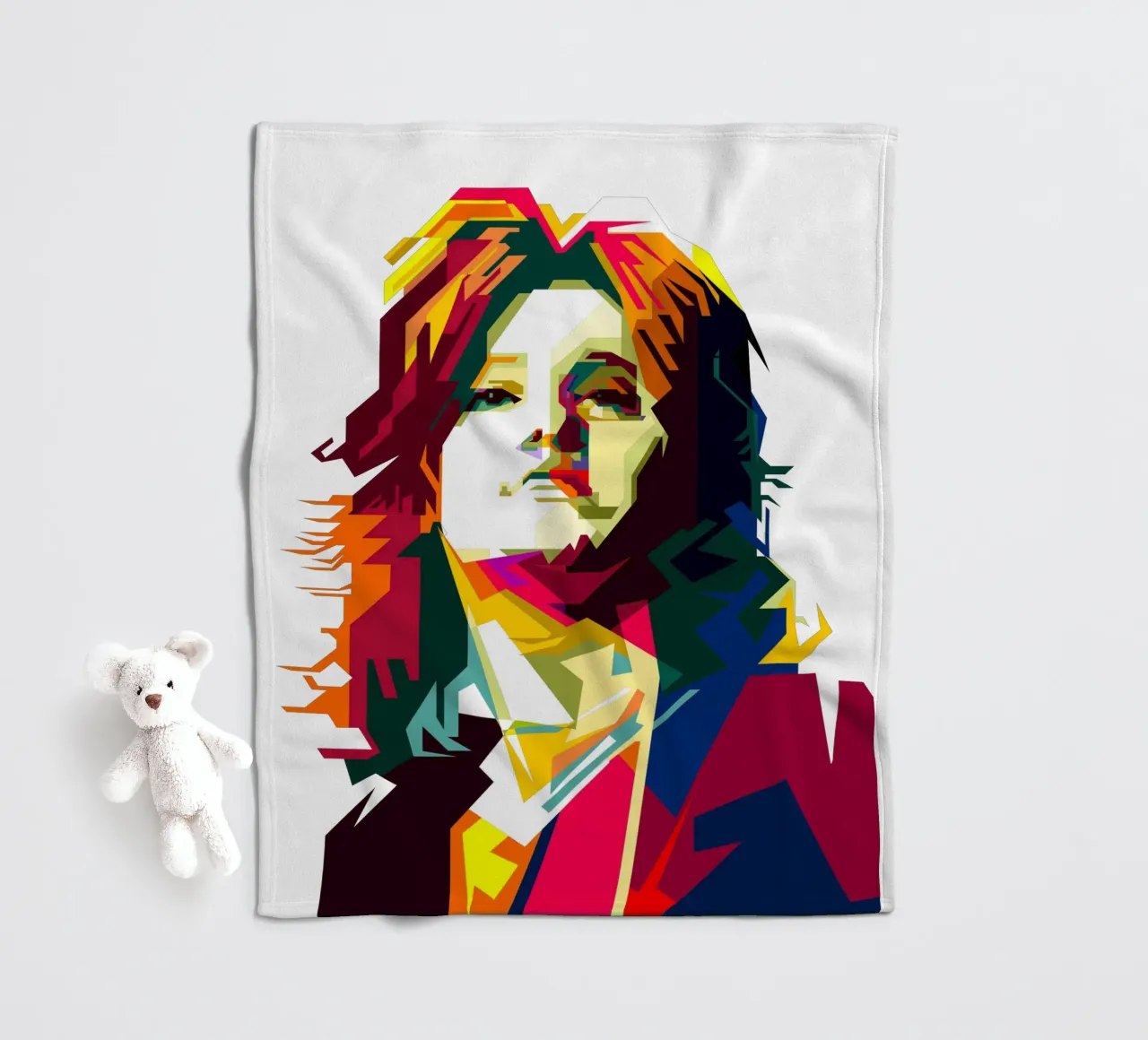 Suzi Quatro Strumblin' In Klassischer Rock Pop Kunst WPAP Fleecedecke von Artkreator