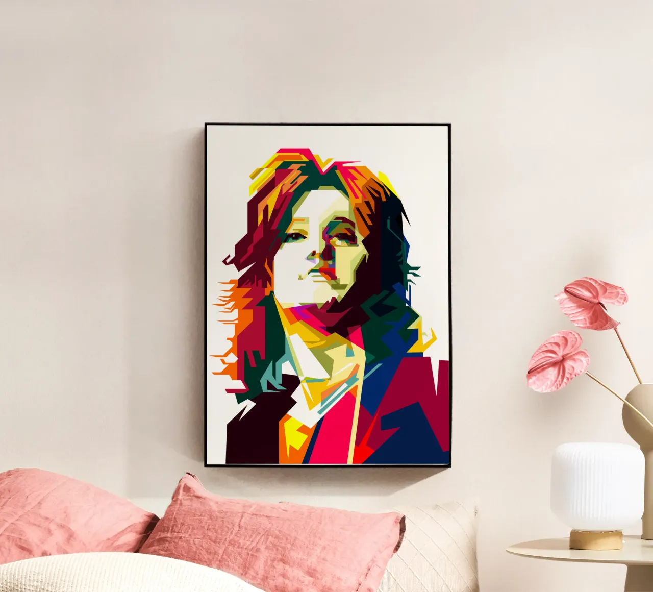 Suzi Quatro Strumblin' In Classic Rock Pop Art WPAP plexiglass da Artkreator