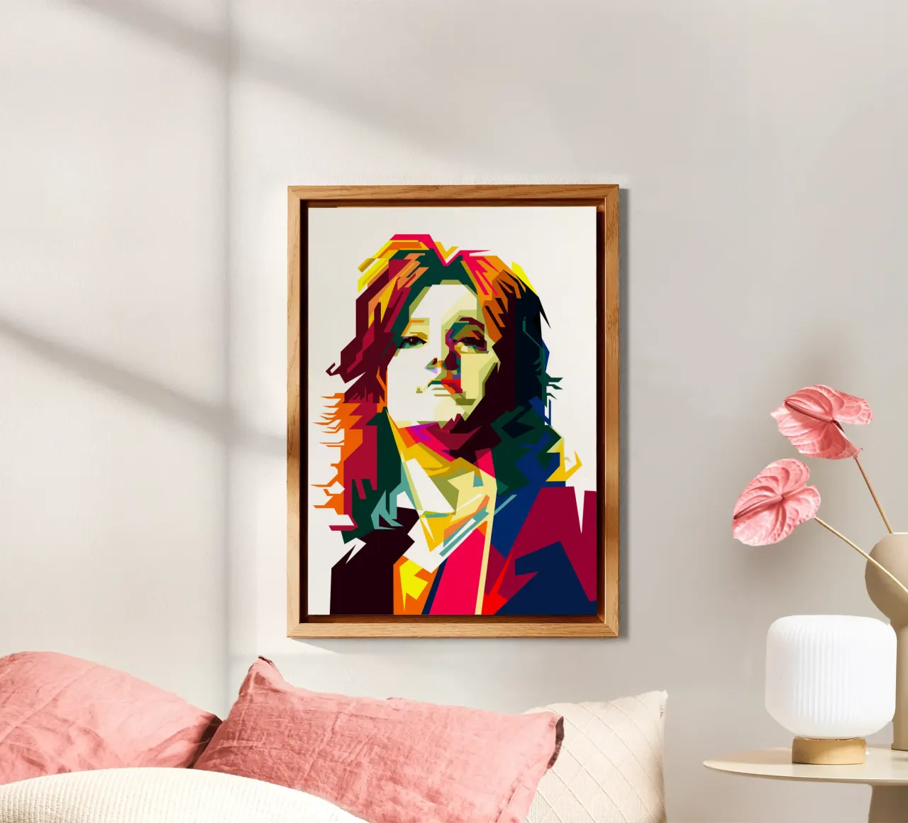 Suzi Quatro Strumblin' In Classic Rock Pop Art WPAP alluminio dibond da Artkreator