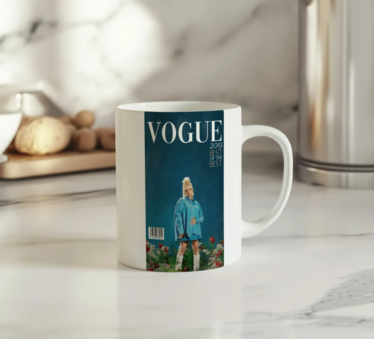 L'evoluzione di Billie Eilish Poster tazza in ceramica da bakeryy