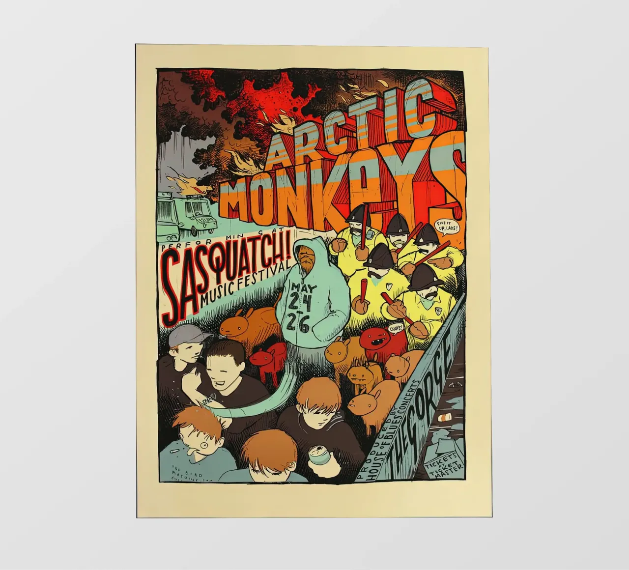 Sasquatch Music Festival Arctic Monkeys Concert pellicola backlit da GleYYY