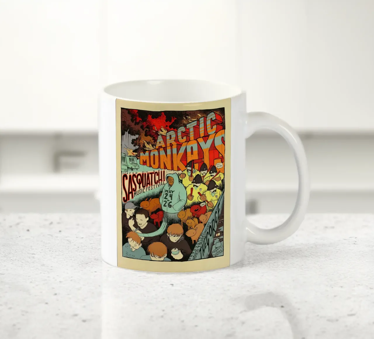 Sasquatch Music Festival Arctic Monkeys Concert tazza in ceramica da GleYYY