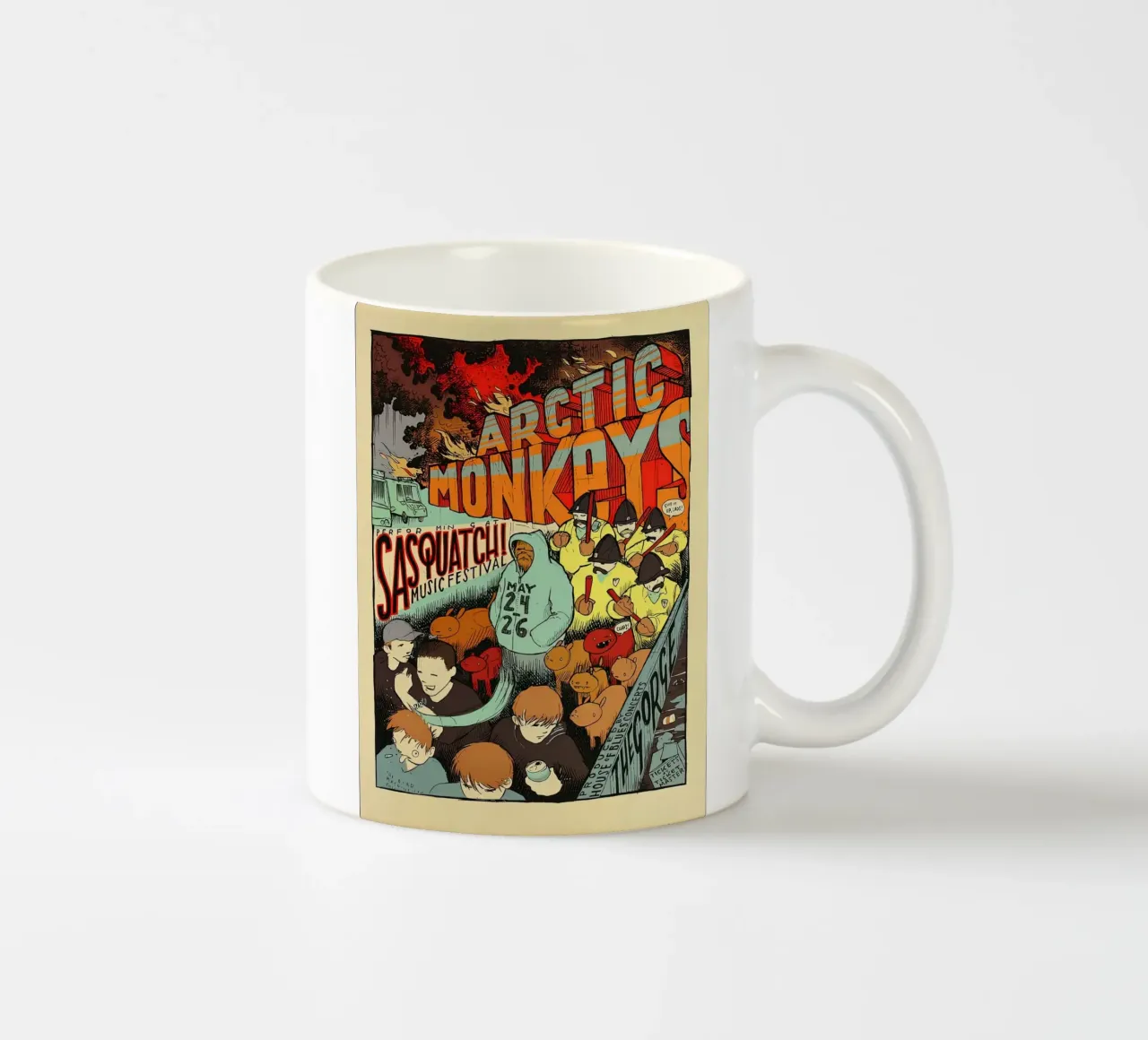 Sasquatch Music Festival Arctic Monkeys Concert tazza in ceramica da GleYYY
