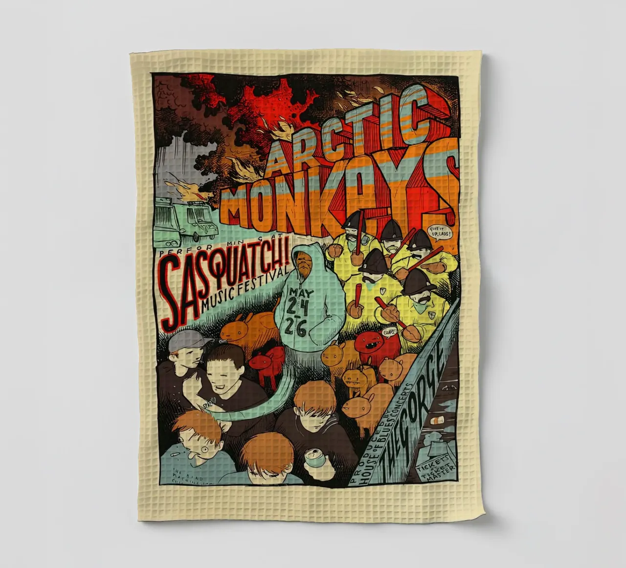 Sasquatch Music Festival Arctic Monkeys Concert canovaccio da cucina da GleYYY