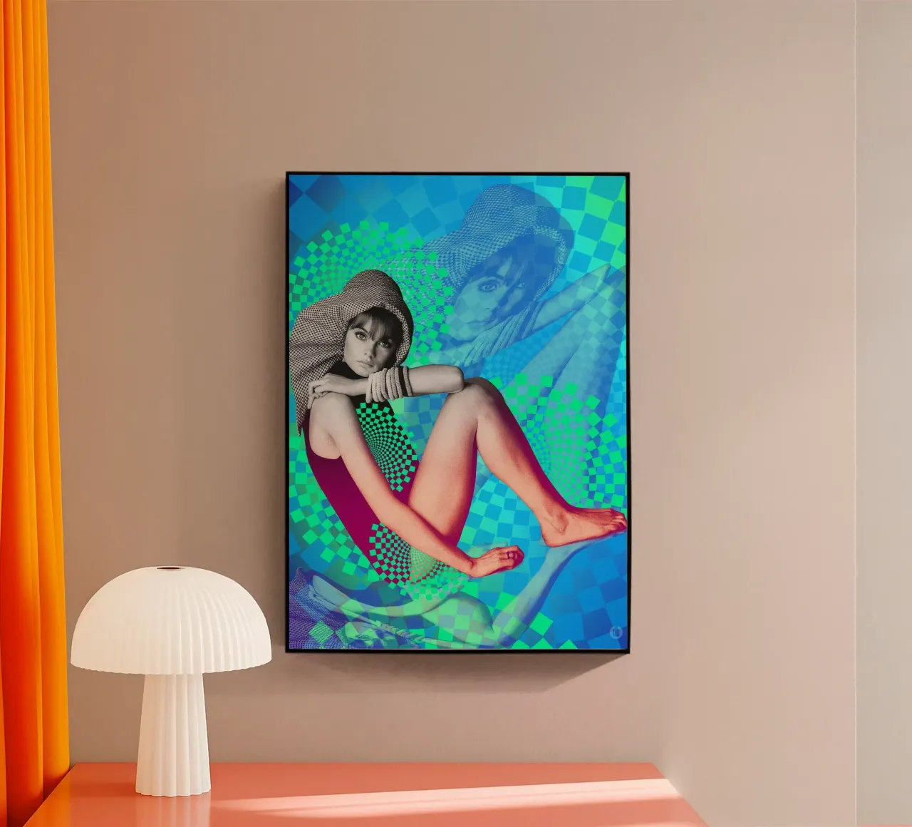 Supermodel Jean Shrimpton plexiglass da DesmondBates