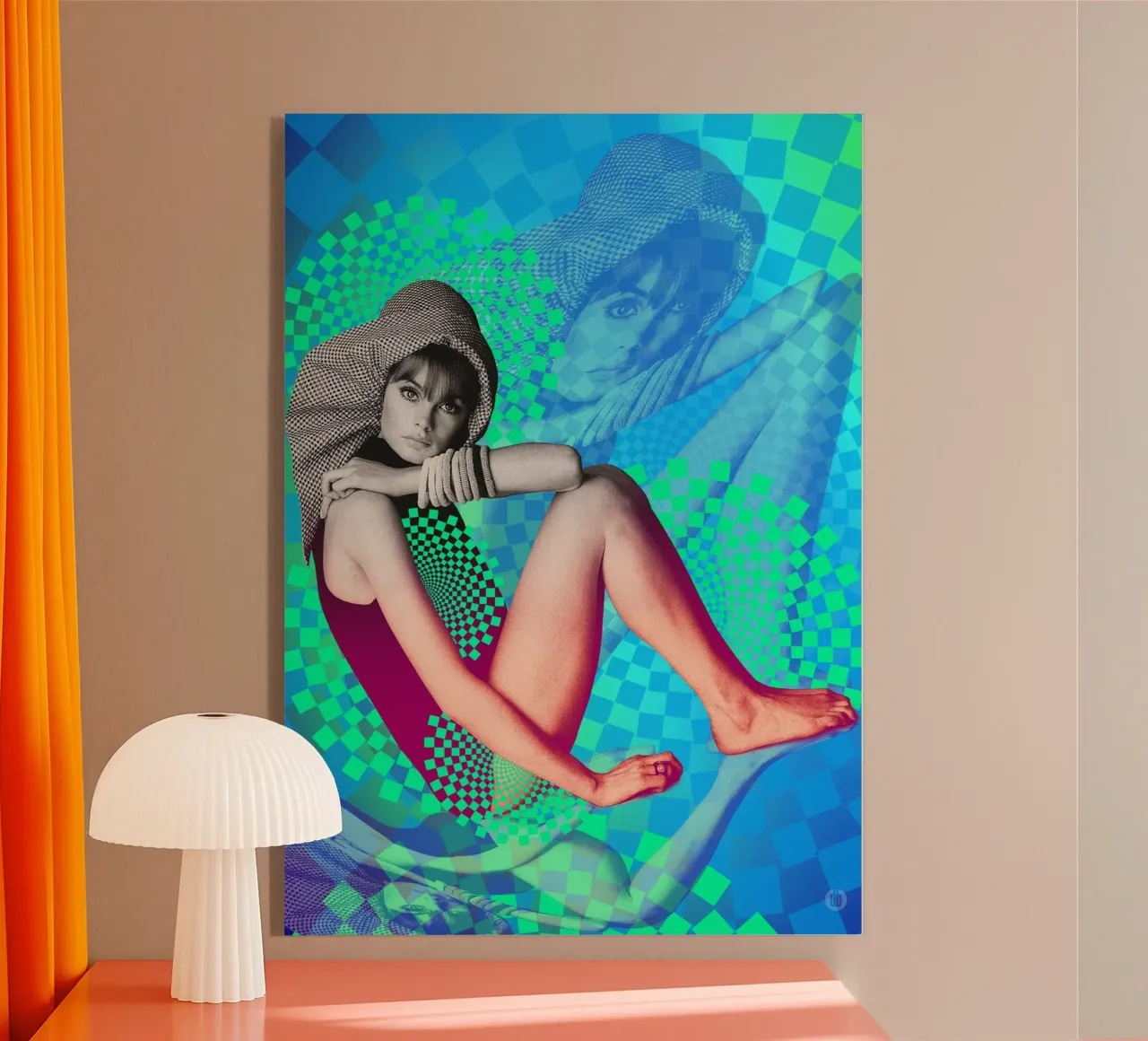 Supermodel Jean Shrimpton plexiglass da DesmondBates