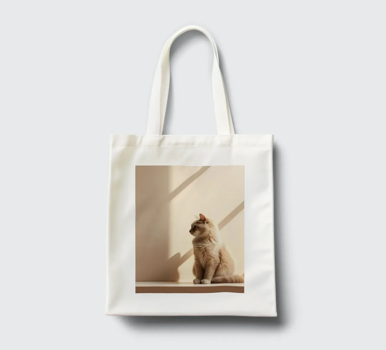 cat in shadow light borsa in juta da Fost