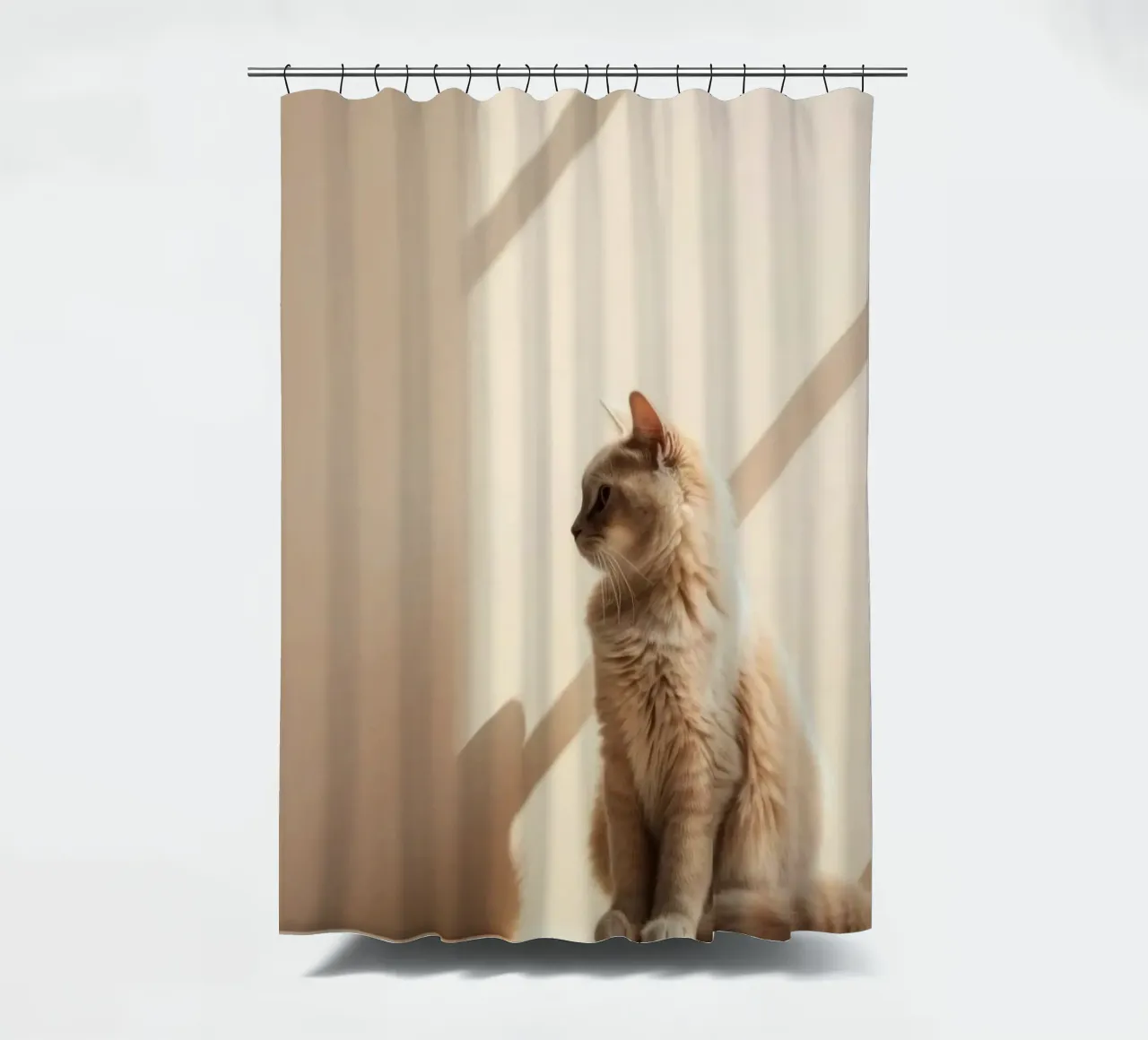 cat in shadow light tenda da doccia da Fost