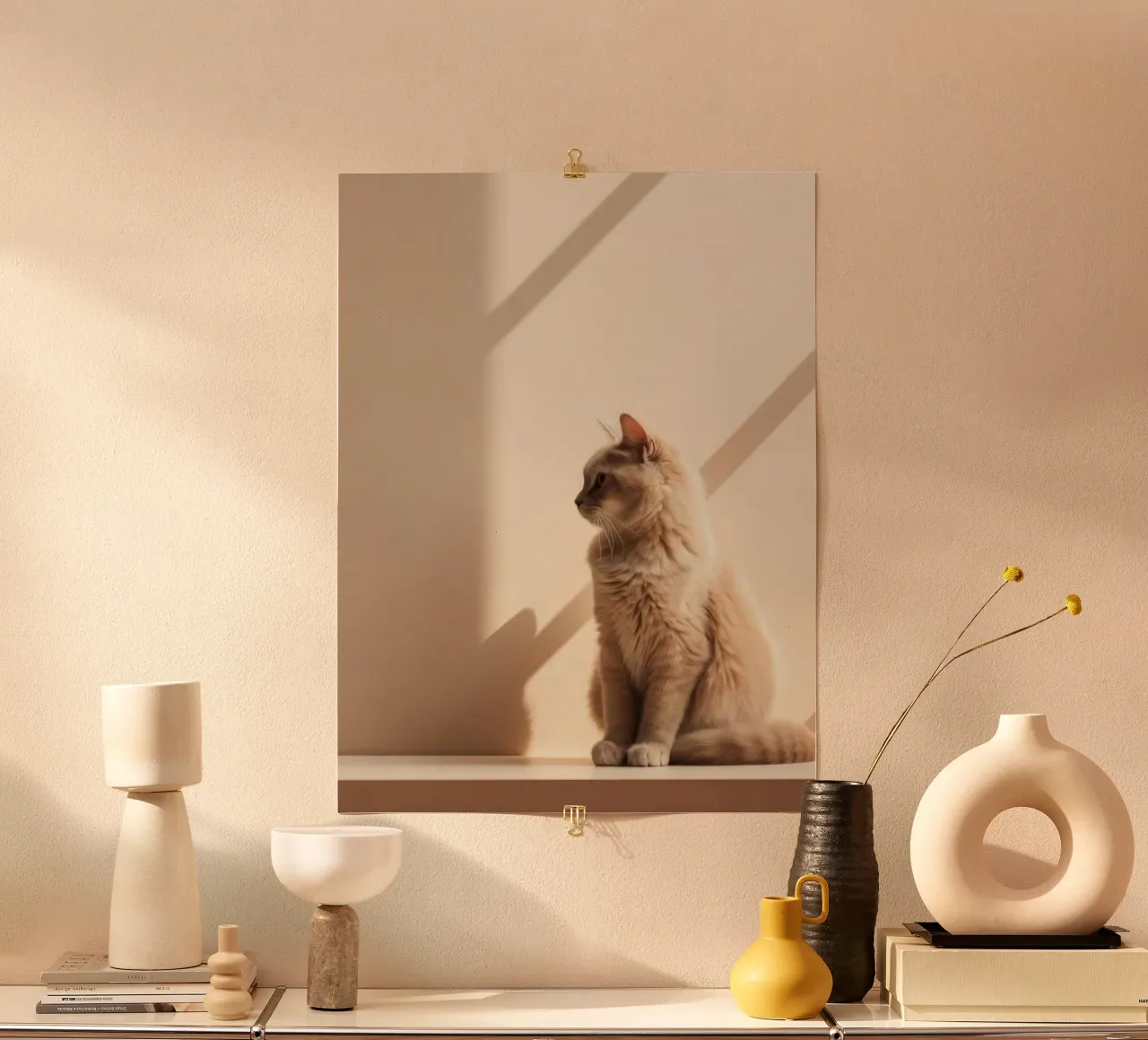 cat in shadow light Hahnemühle von Fost