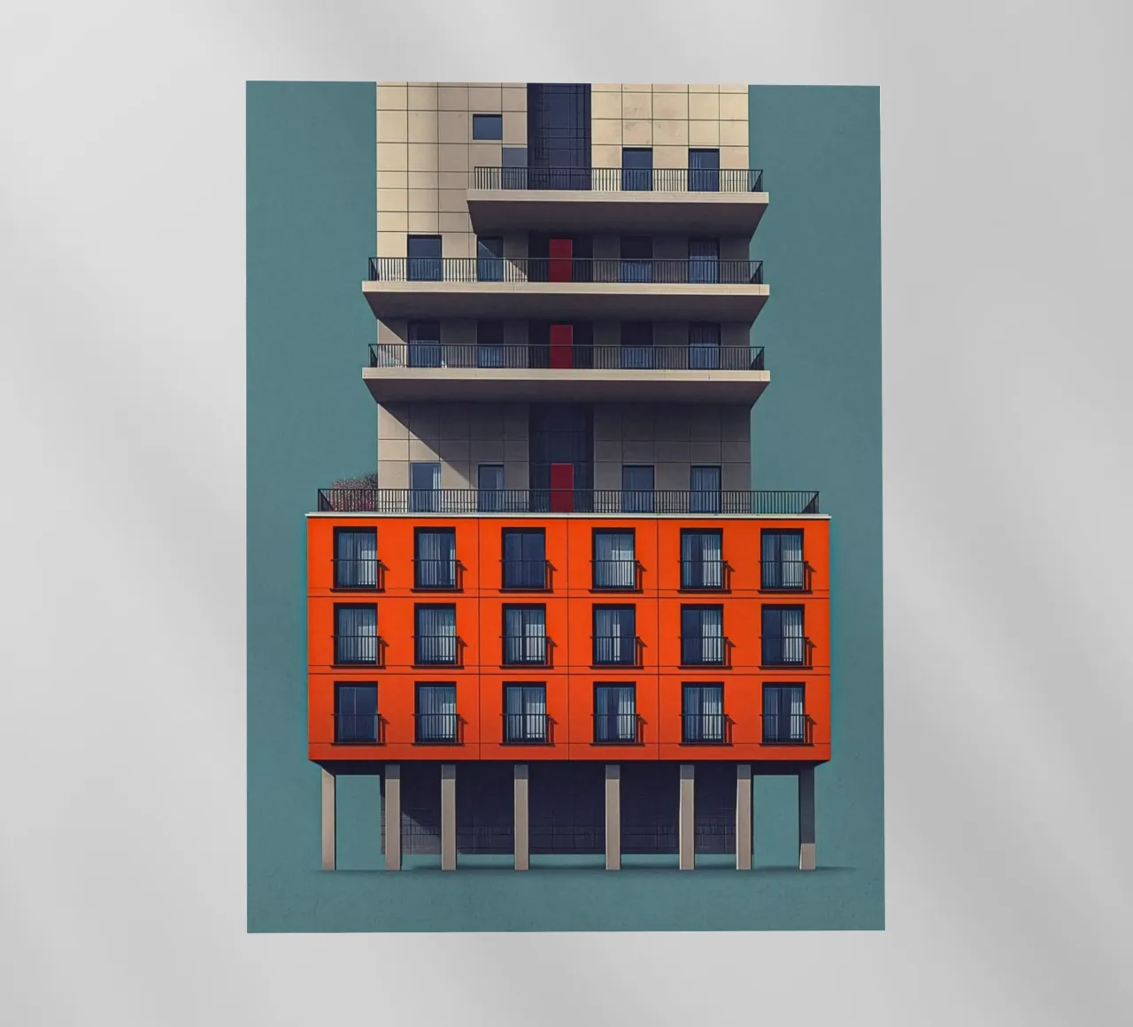 square window architect pellicola backlit da Fost