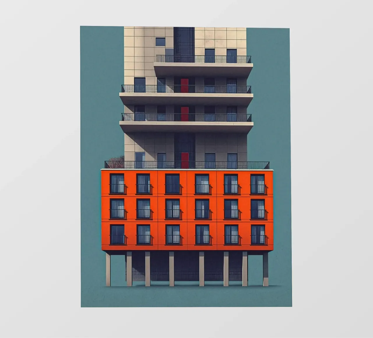 square window architect pellicola backlit da Fost