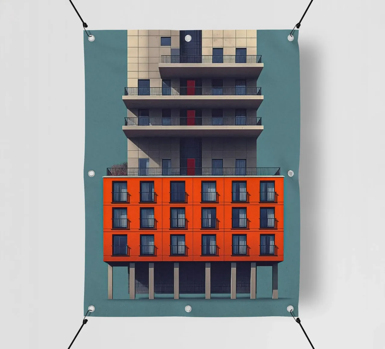 square window architect telo in pvc da Fost