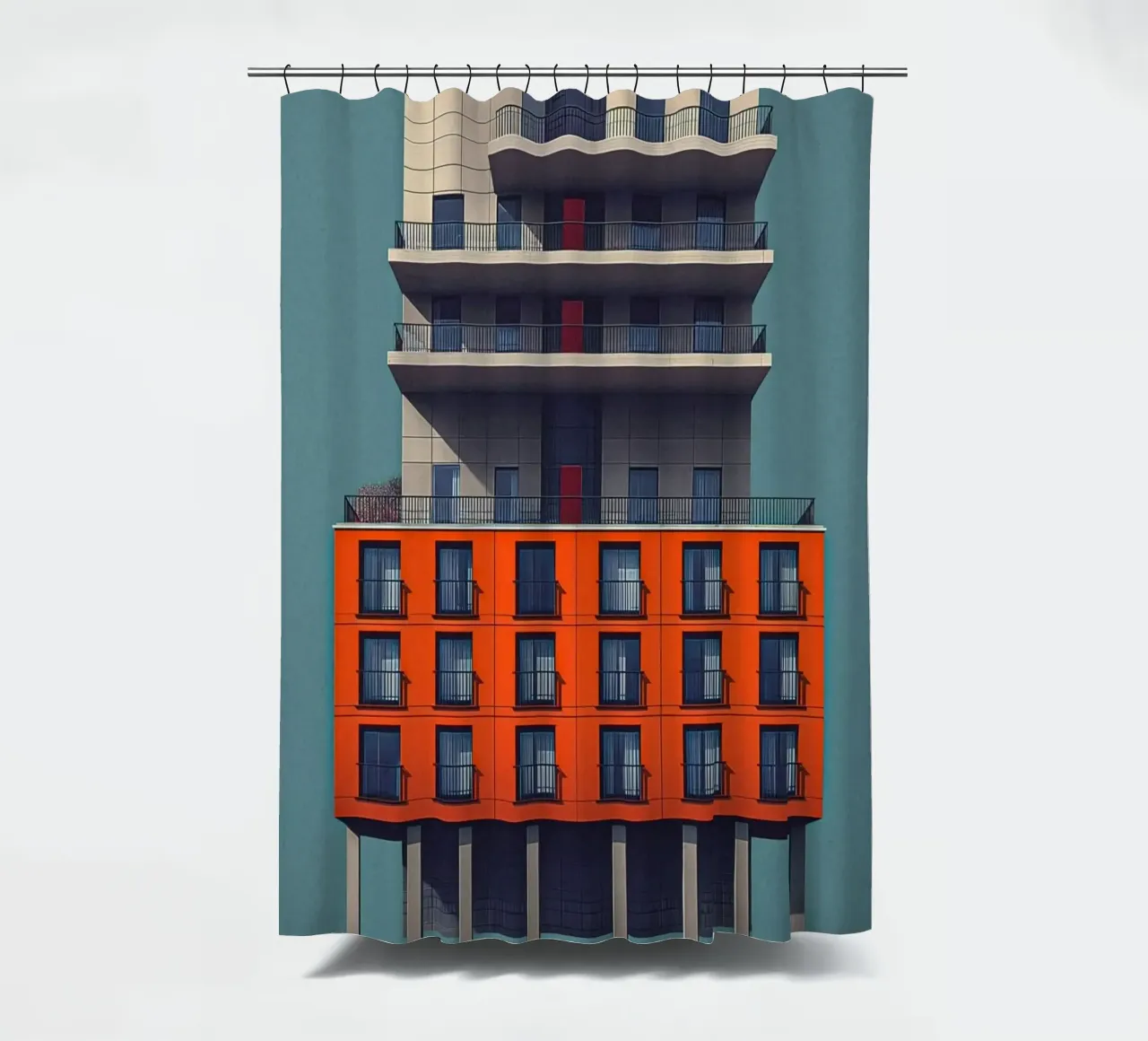square window architect tenda da doccia da Fost