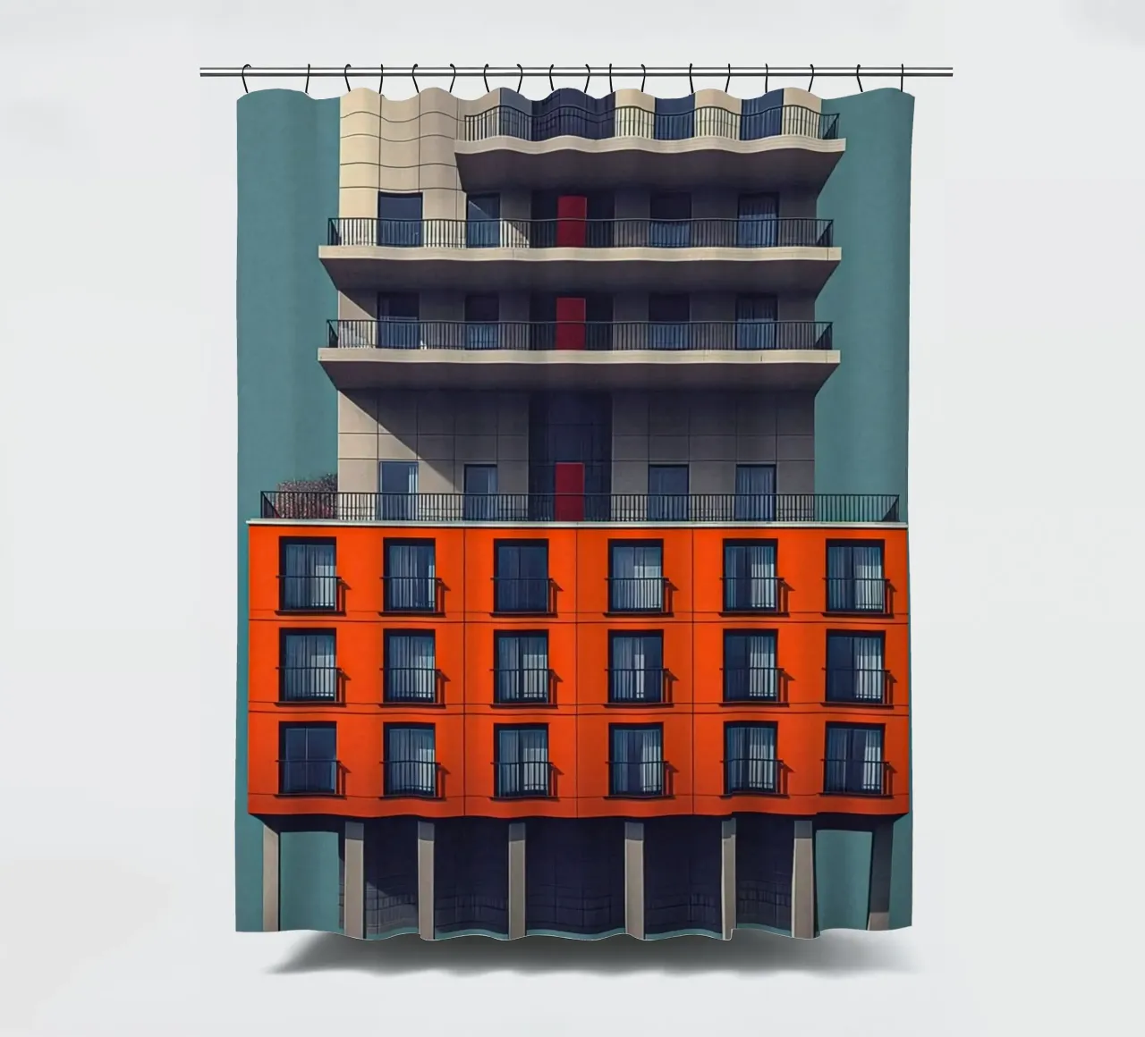 square window architect tenda da doccia da Fost