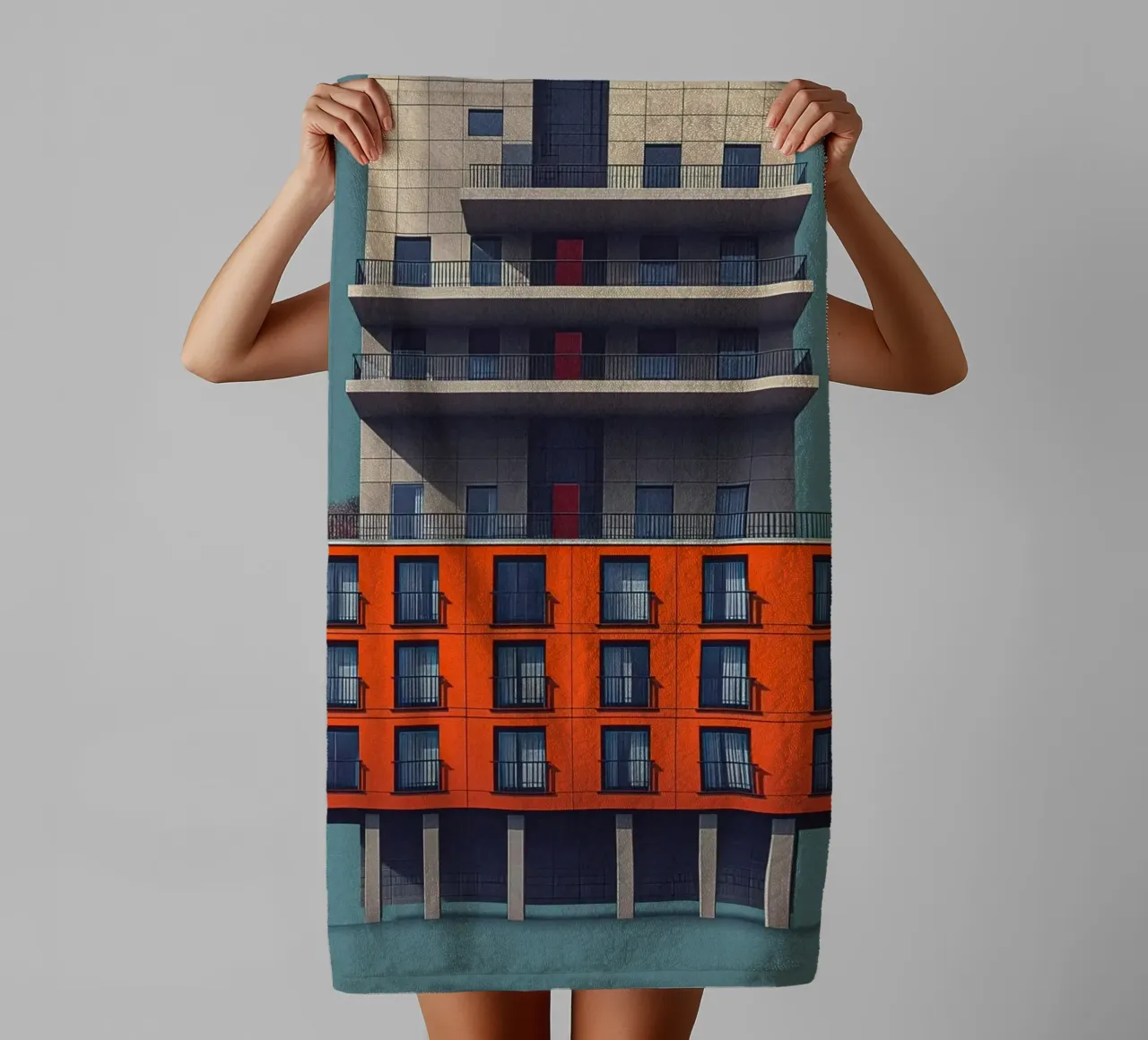 square window architect badhanddoek van Fost