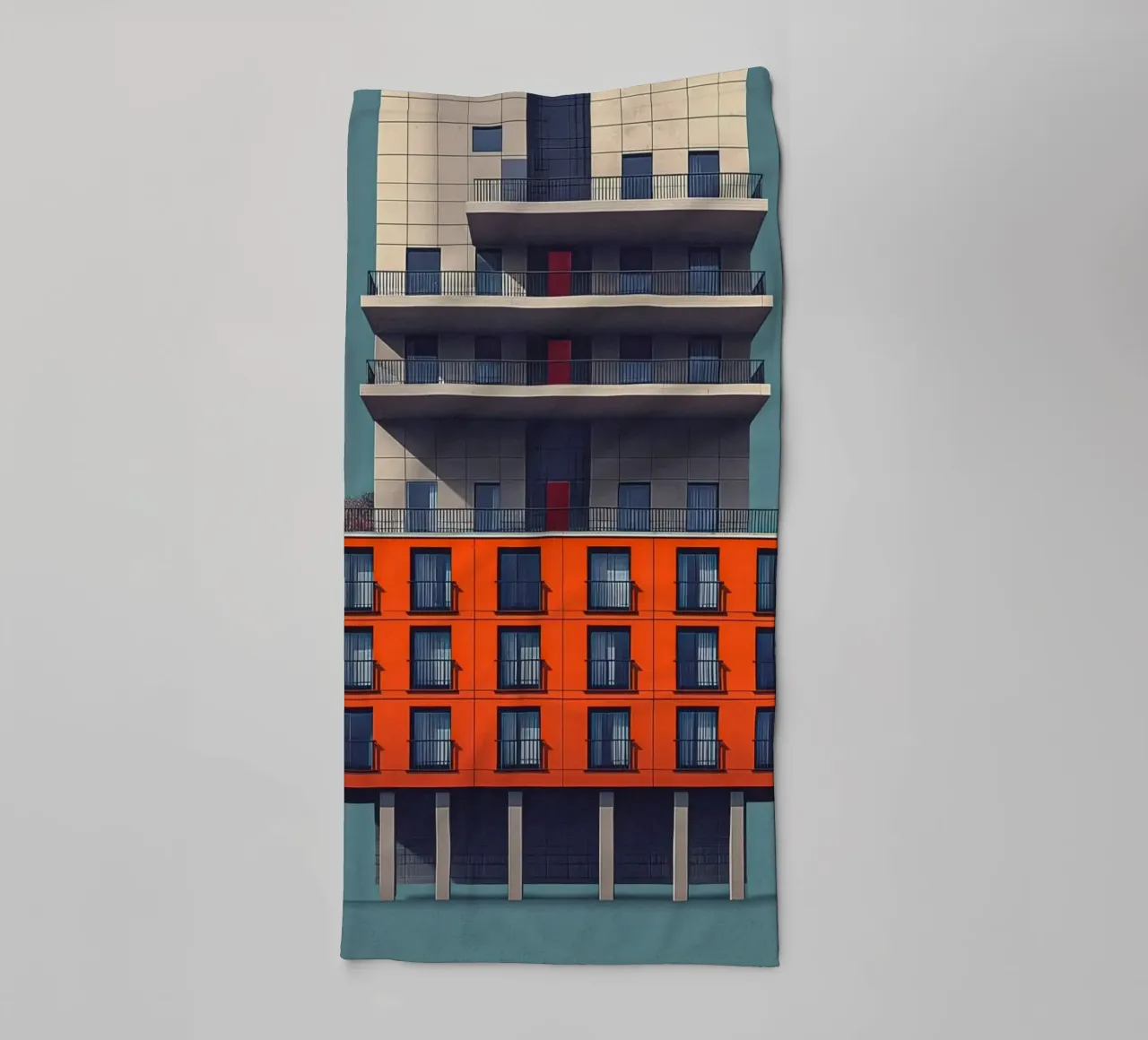 square window architect badhanddoek van Fost