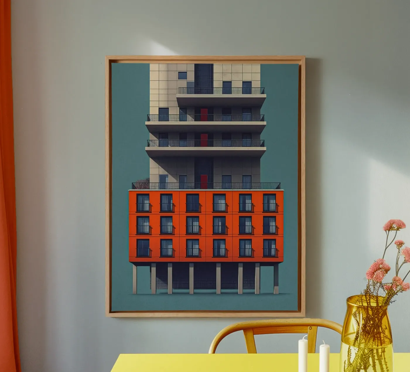 square window architect tela da Fost