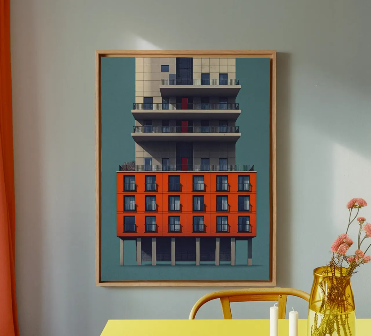 square window architect tela da Fost