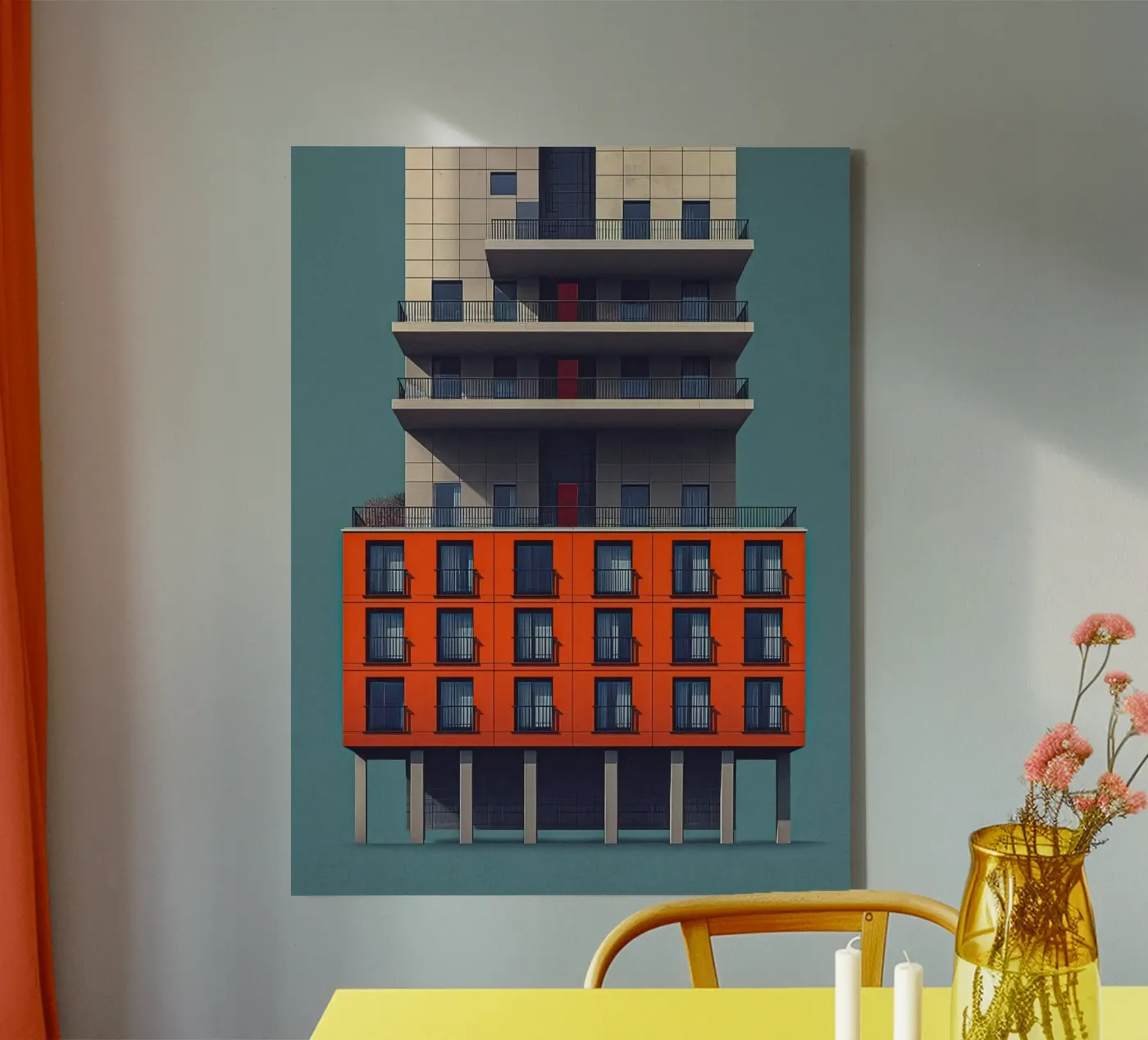 square window architect tela da Fost