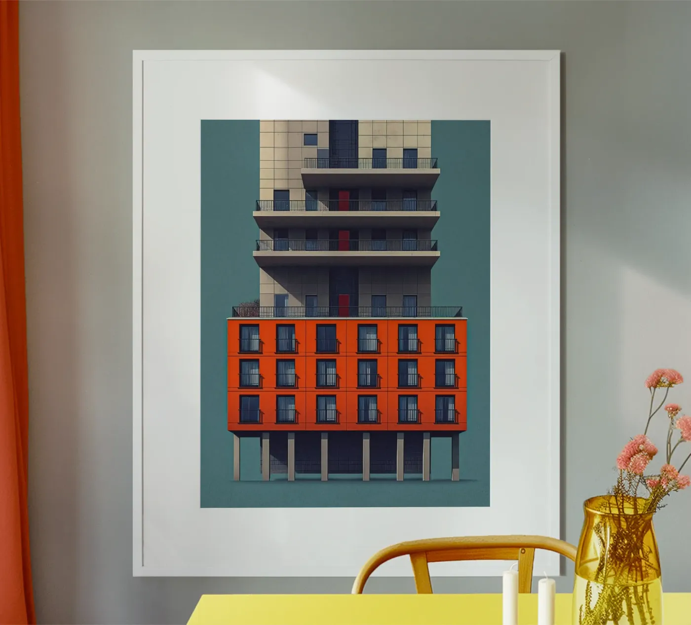 square window architect poster da Fost