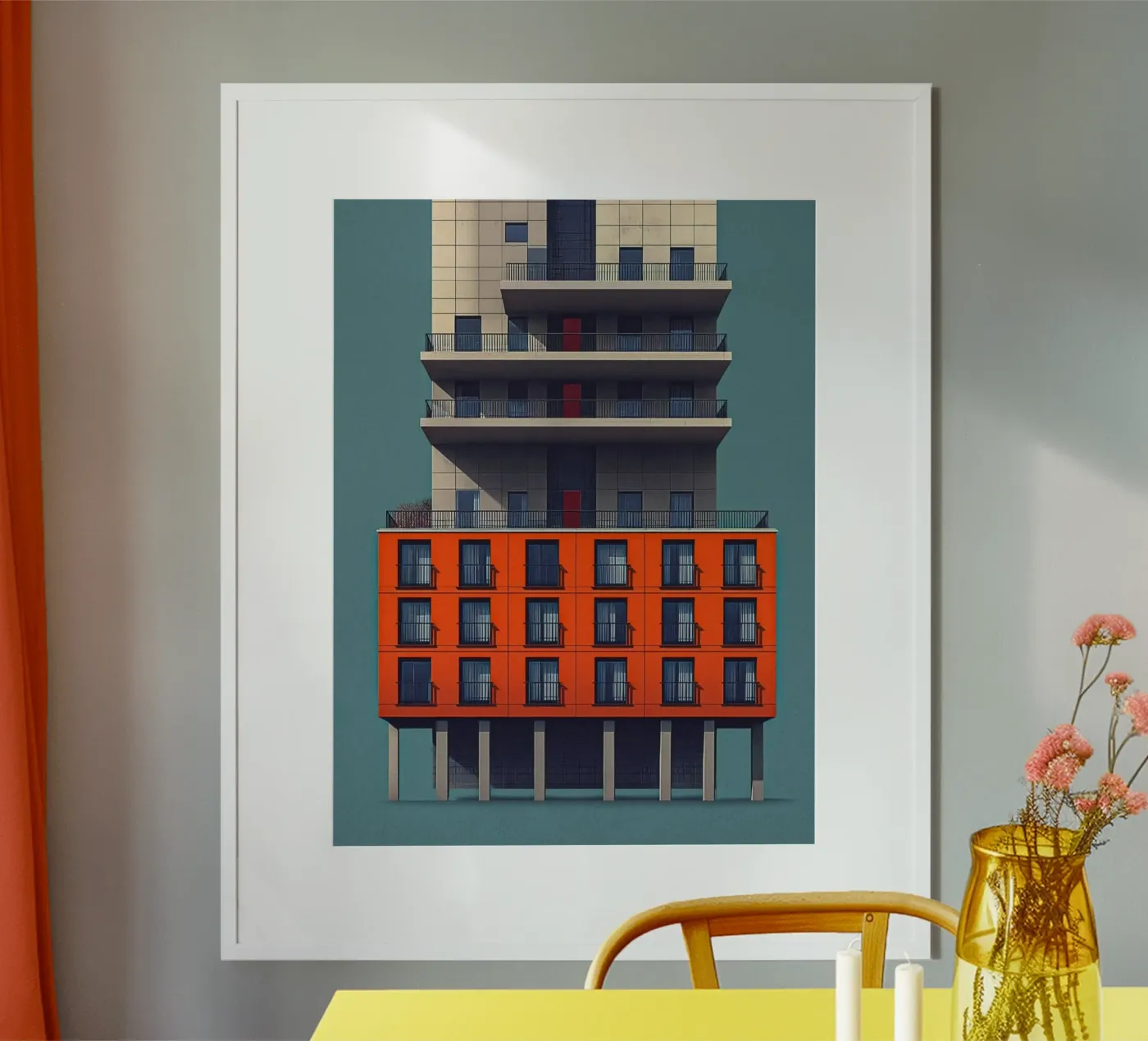 square window architect poster de Fost