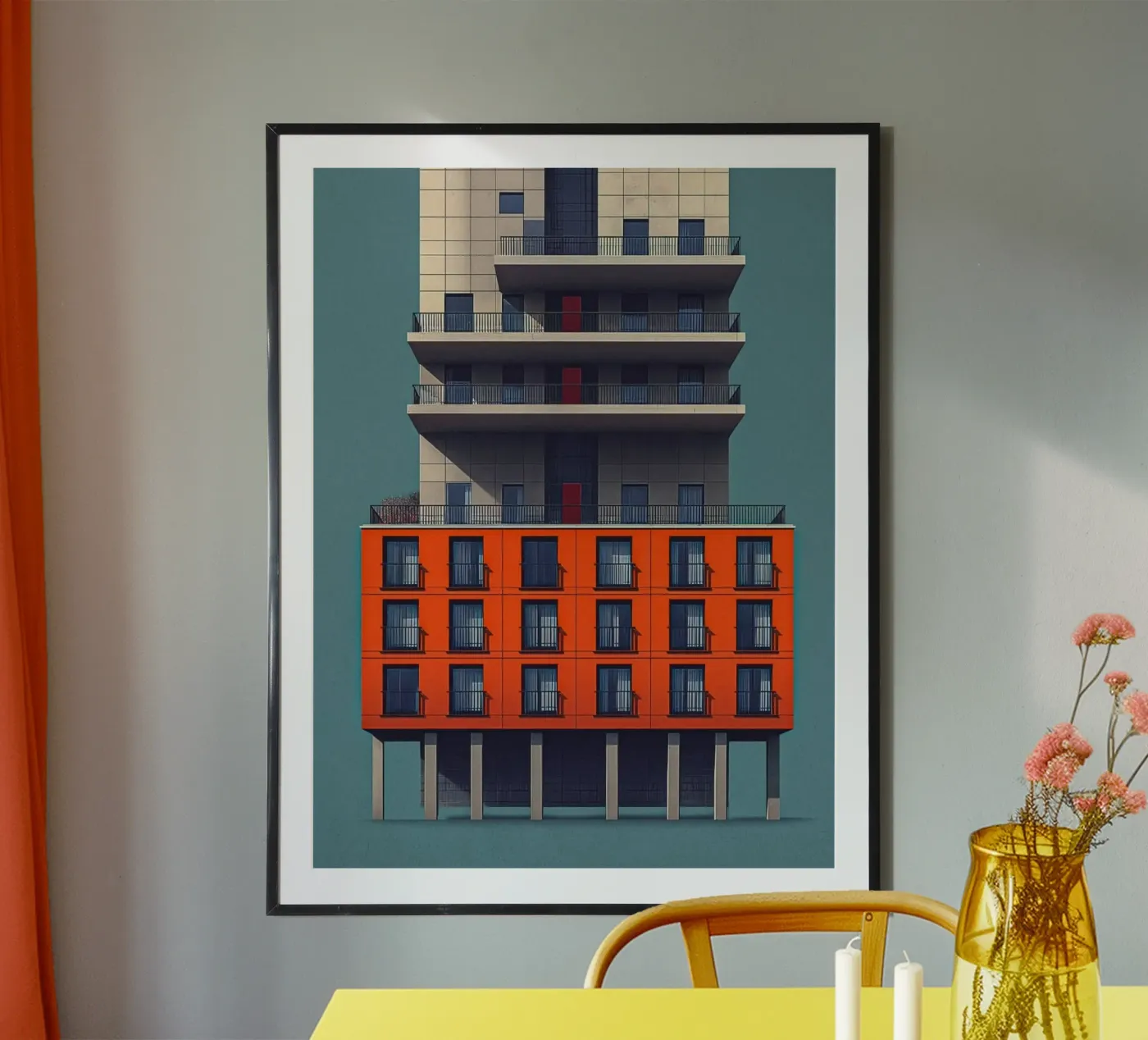 square window architect poster da Fost