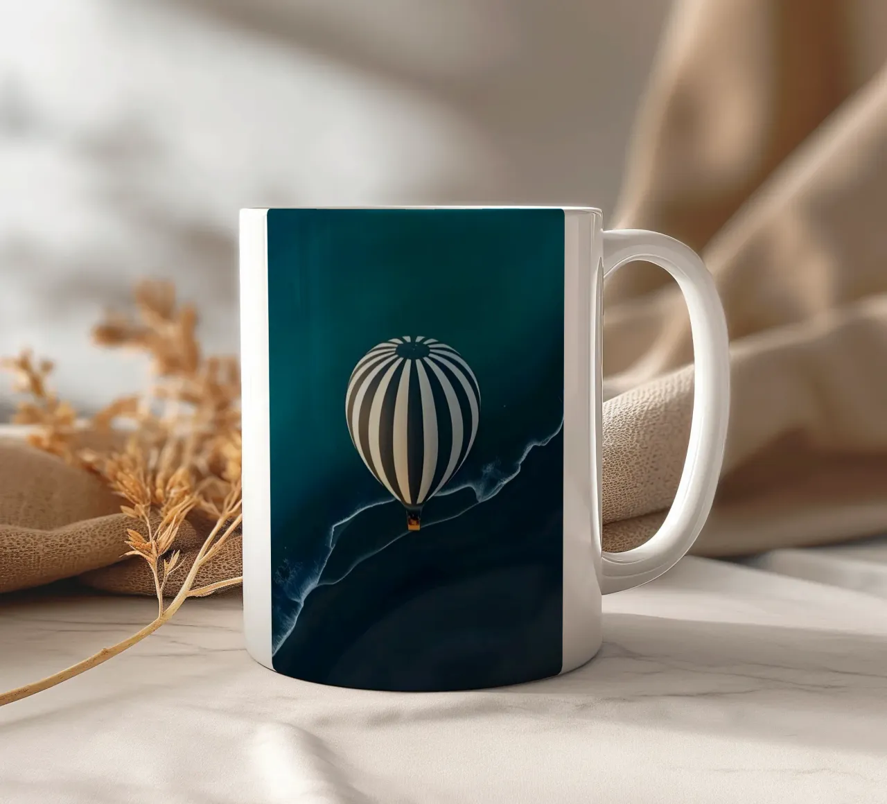 striped balloon tazza in ceramica da Fost