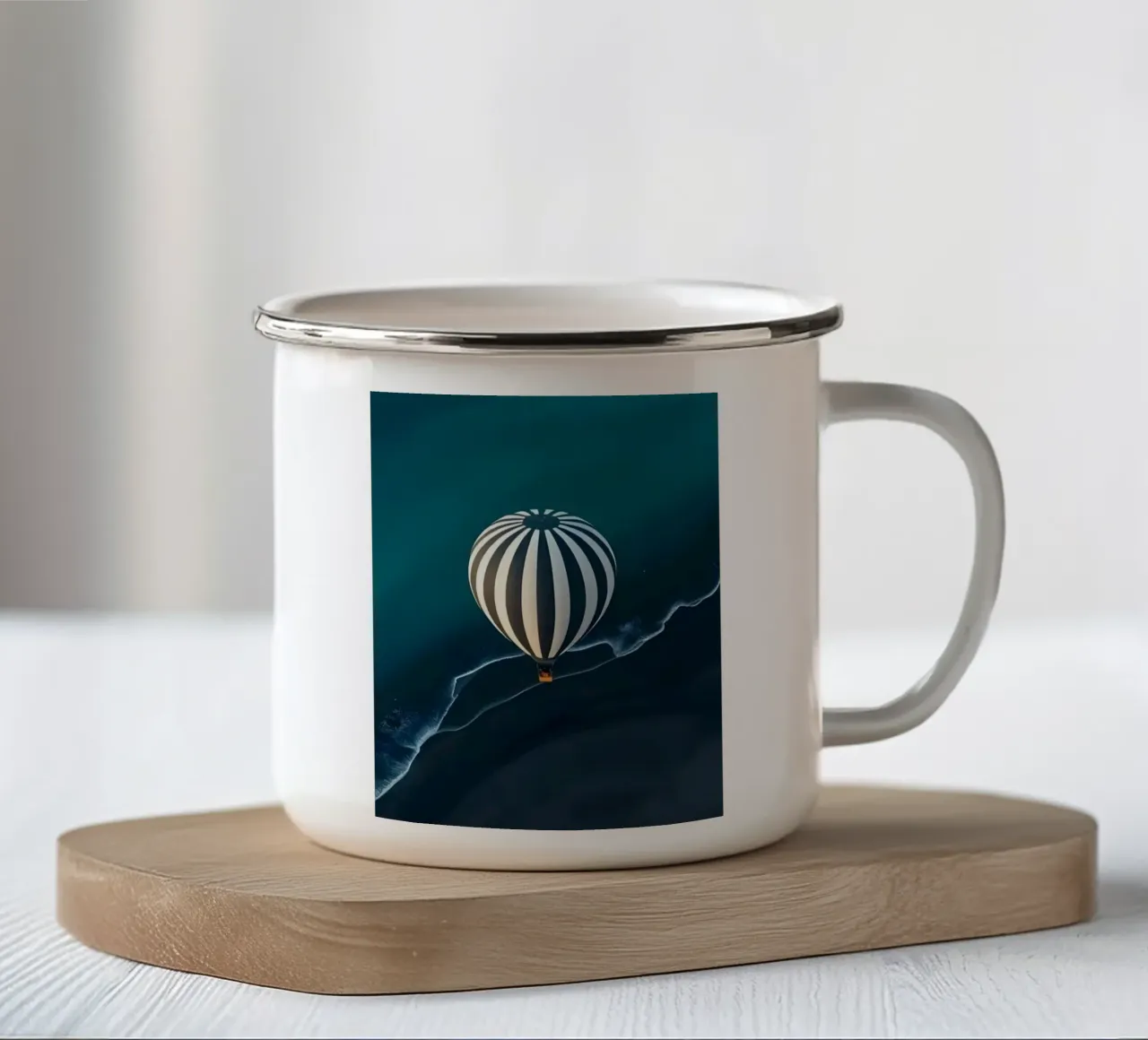 striped balloon tazza in smalto da Fost