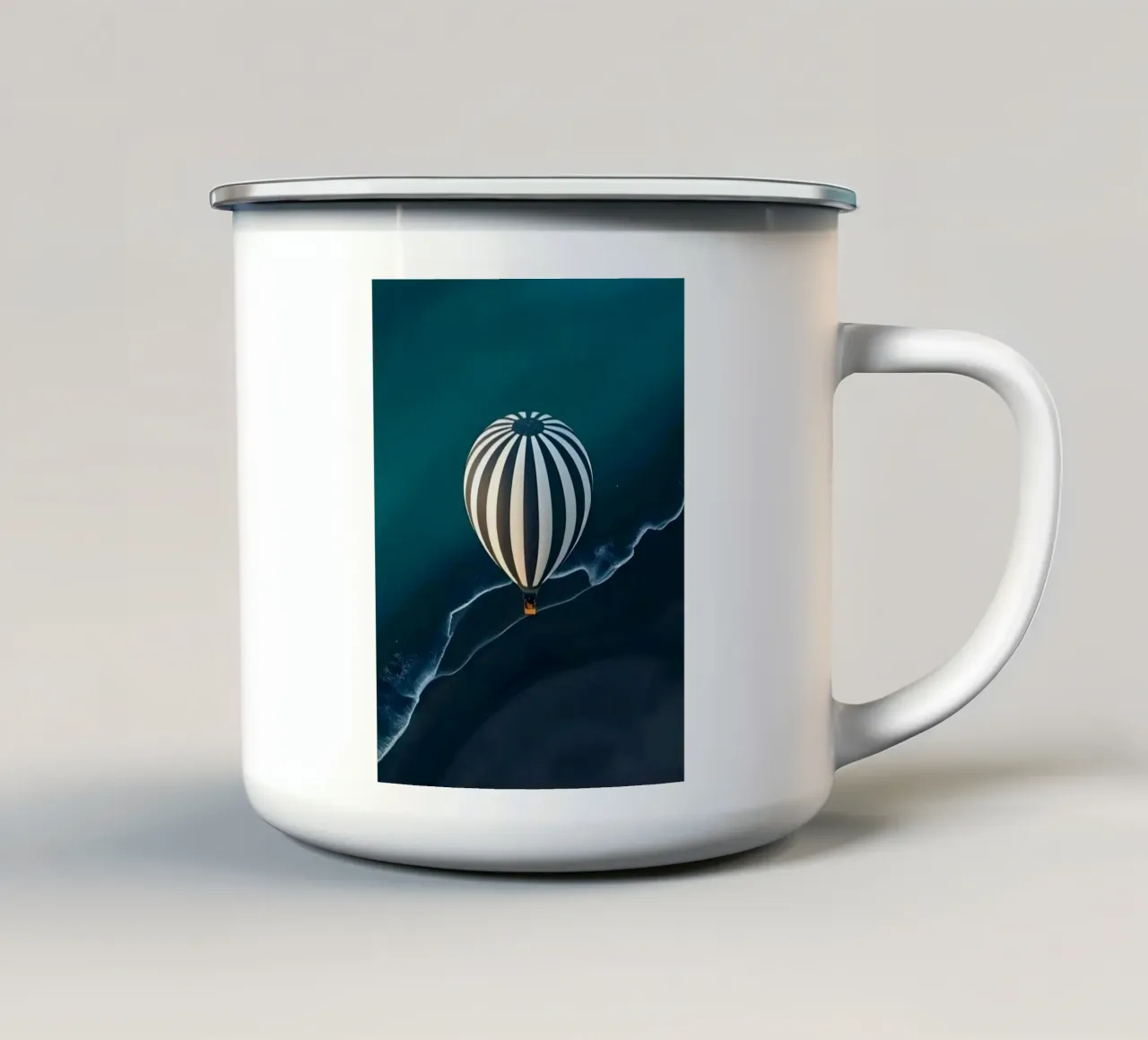 striped balloon tazza in smalto da Fost