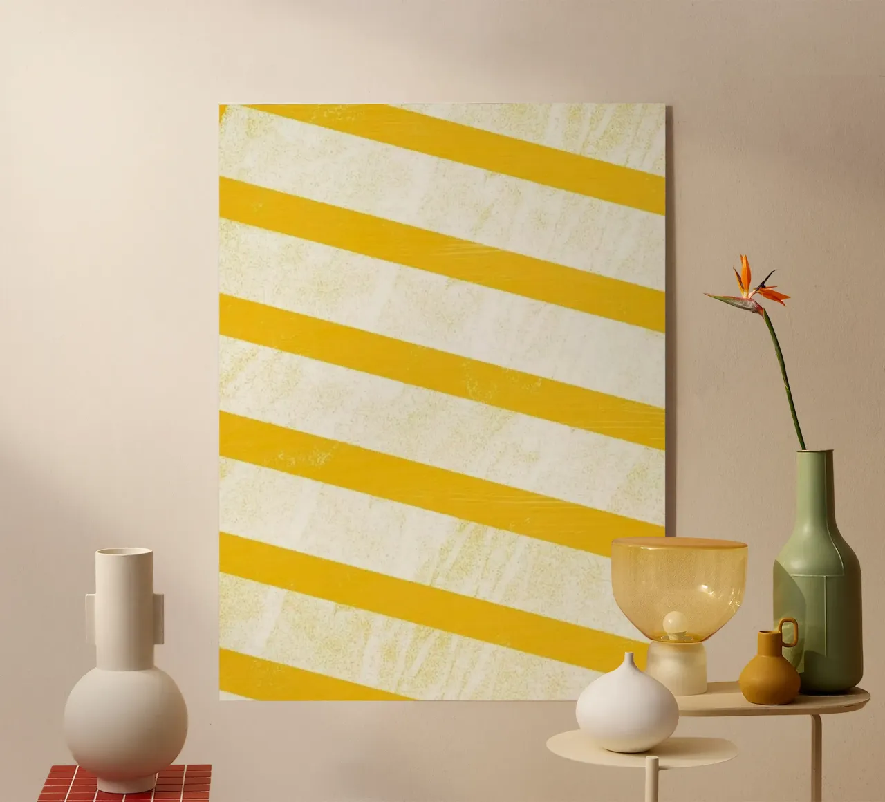 striped yellow plexiglass da Fost