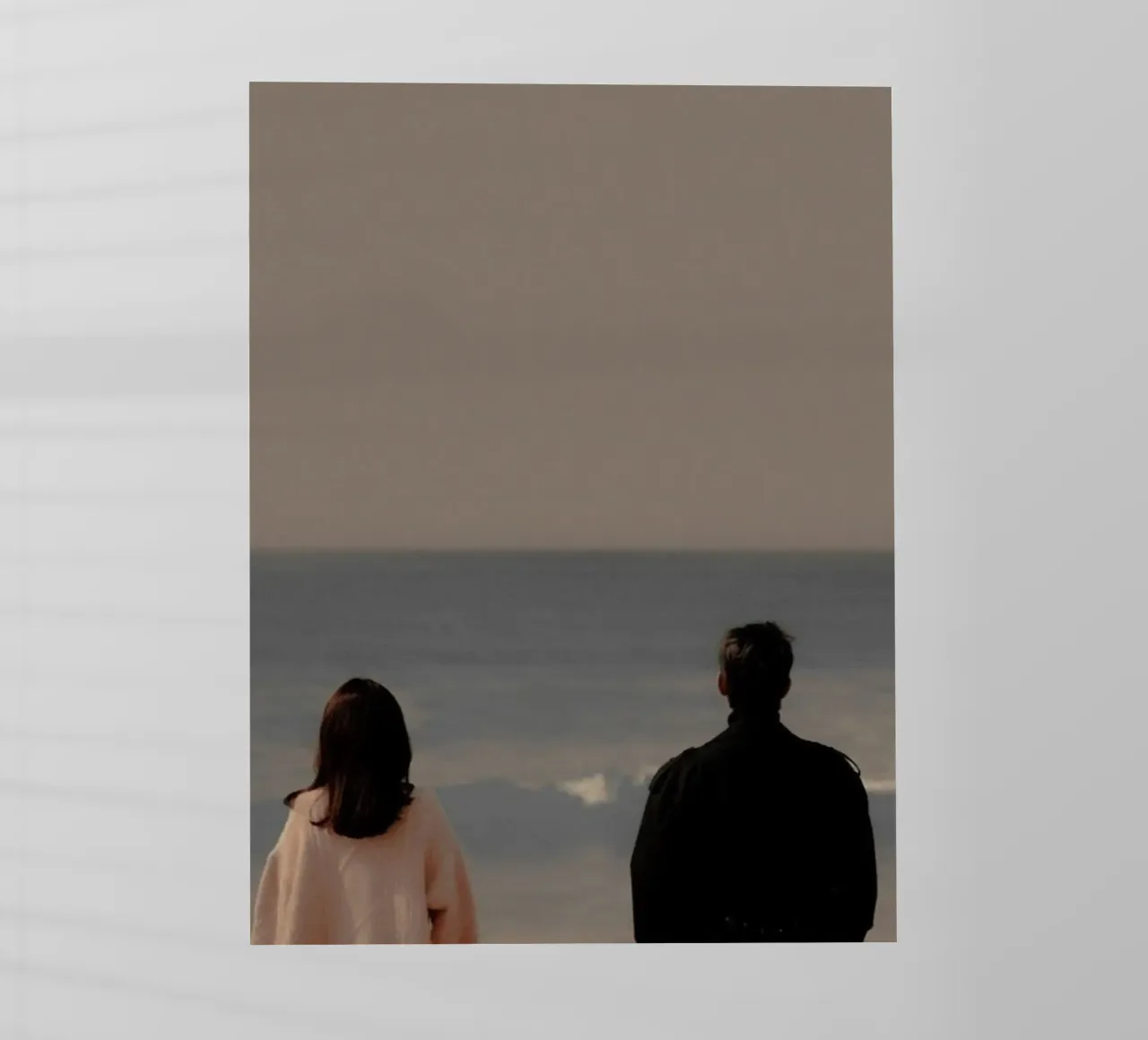 couple in beach pellicola backlit da Fost