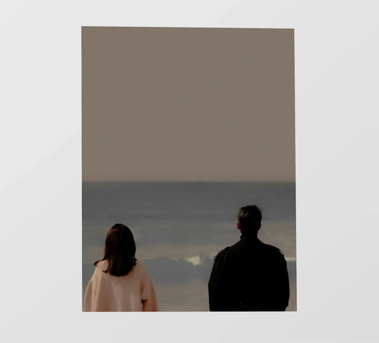 couple in beach pellicola backlit da Fost