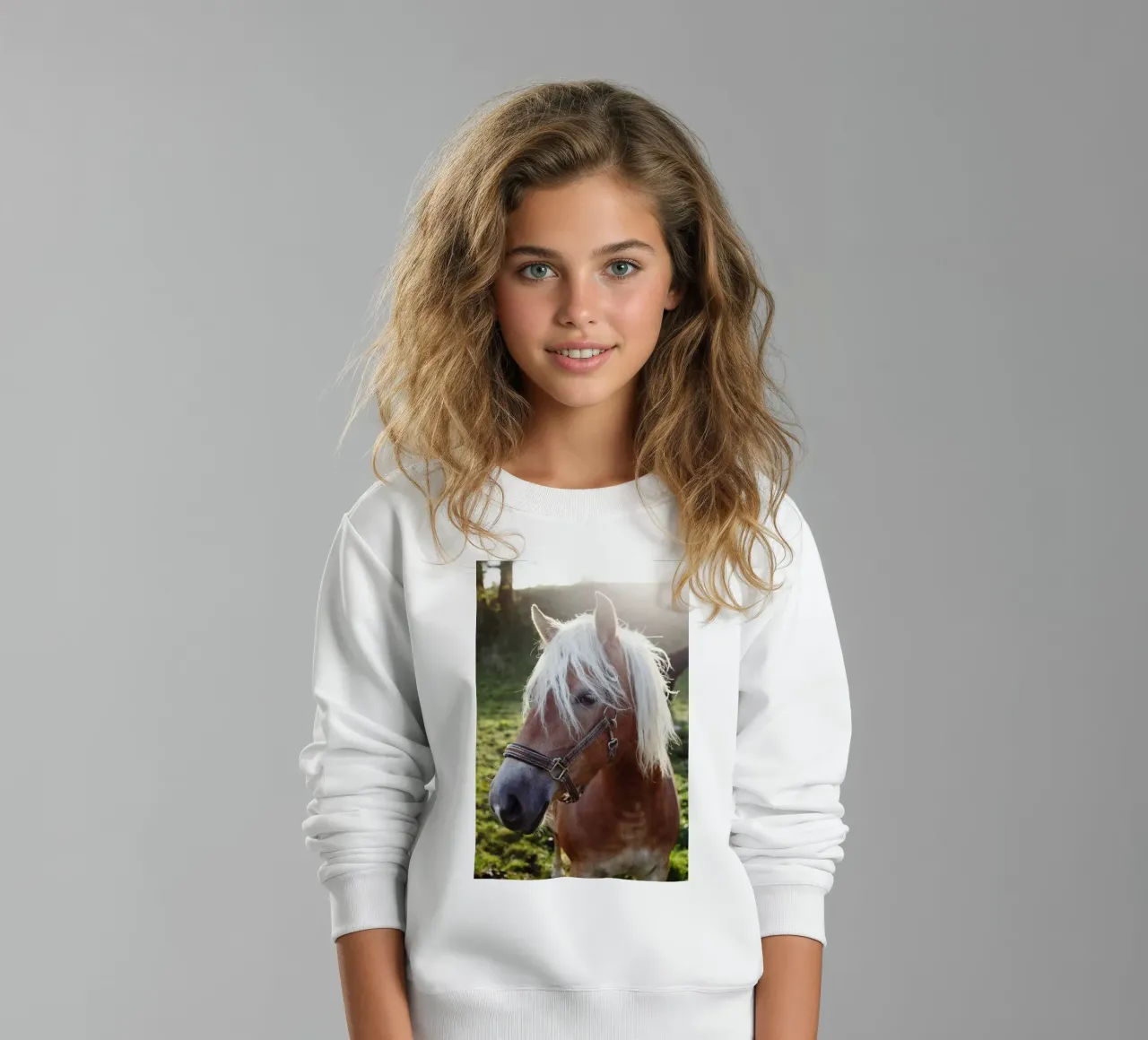 Amore per i cavalli, Baviera felpa bambino da fotokunst