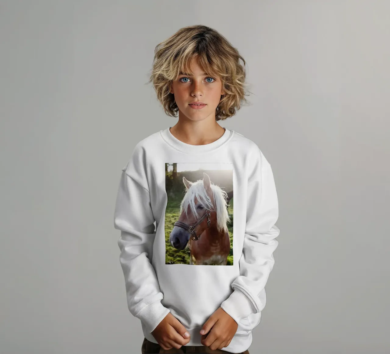 Amore per i cavalli, Baviera felpa bambino da fotokunst