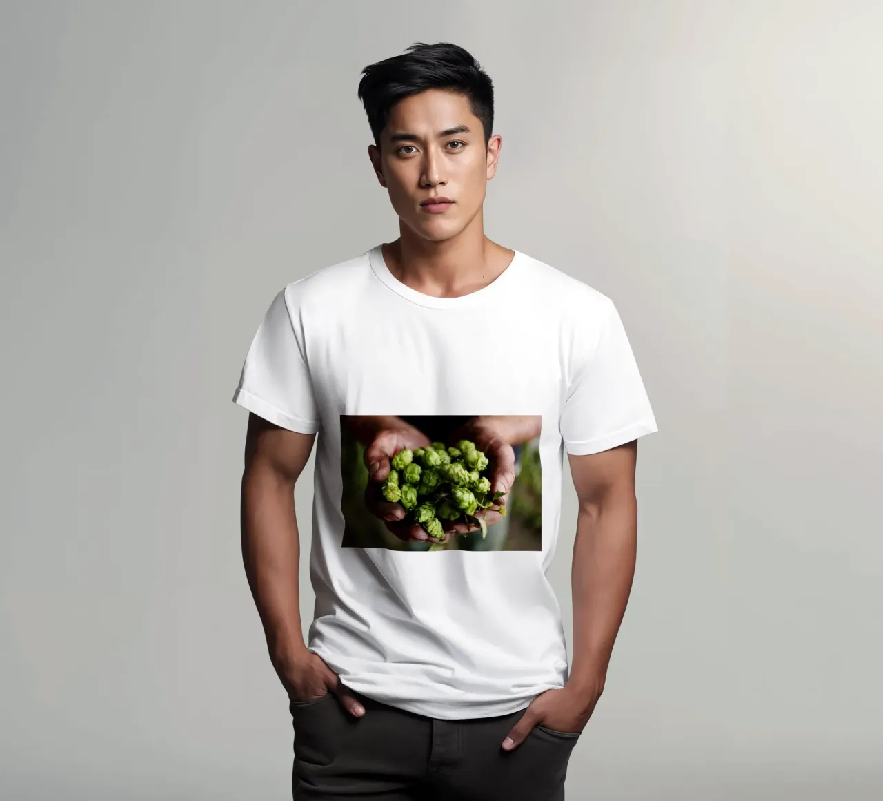Luppolo in mano, Baviera t-shirt da Simon Koy
