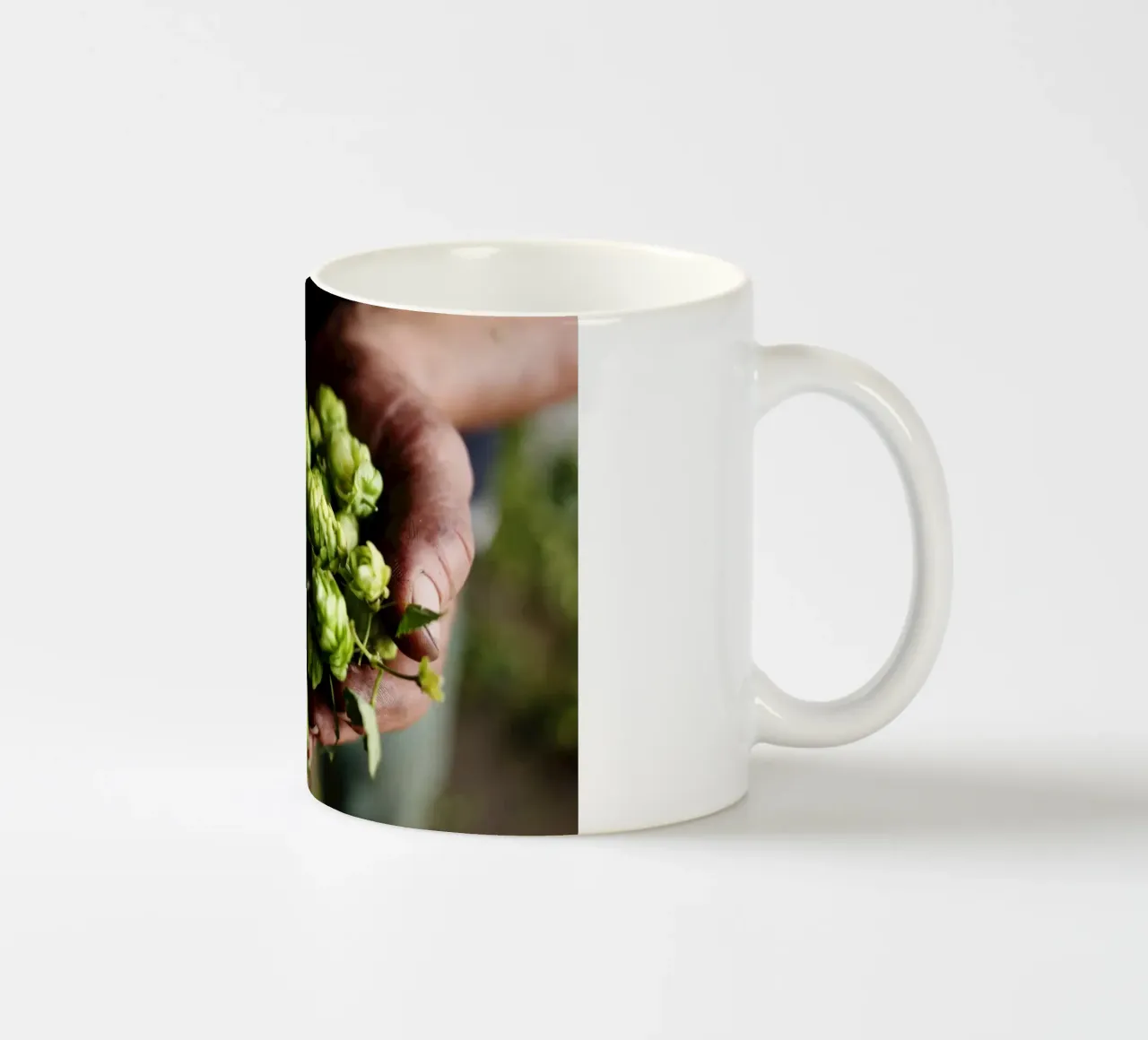 Luppolo in mano, Baviera tazza in ceramica da Simon Koy