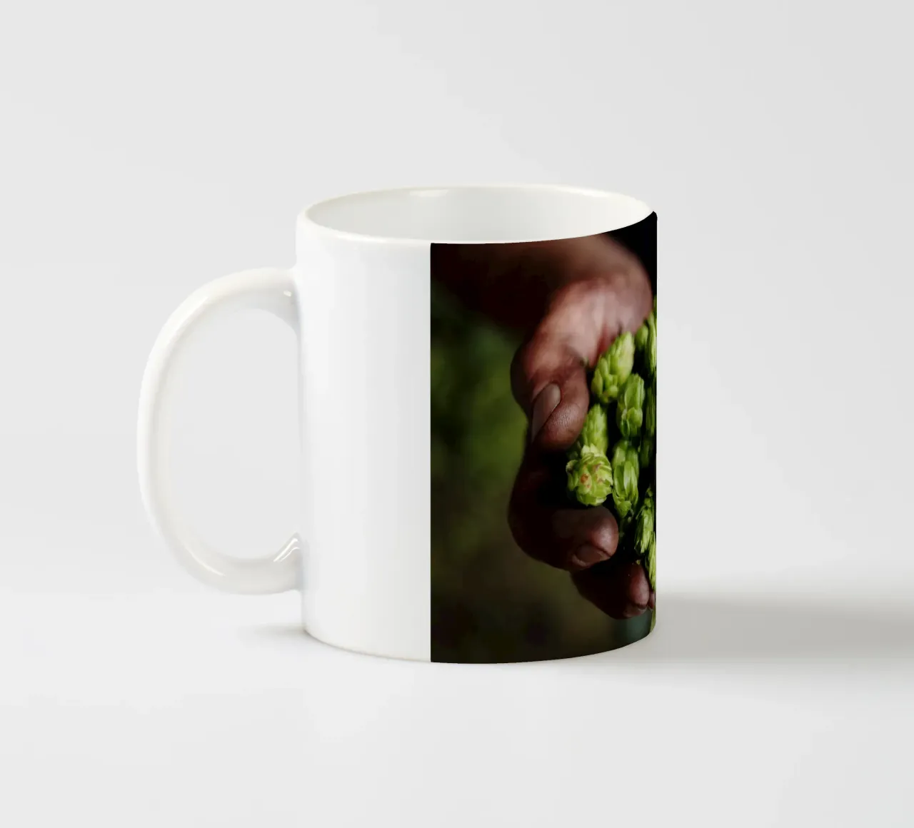 Luppolo in mano, Baviera tazza in ceramica da Simon Koy