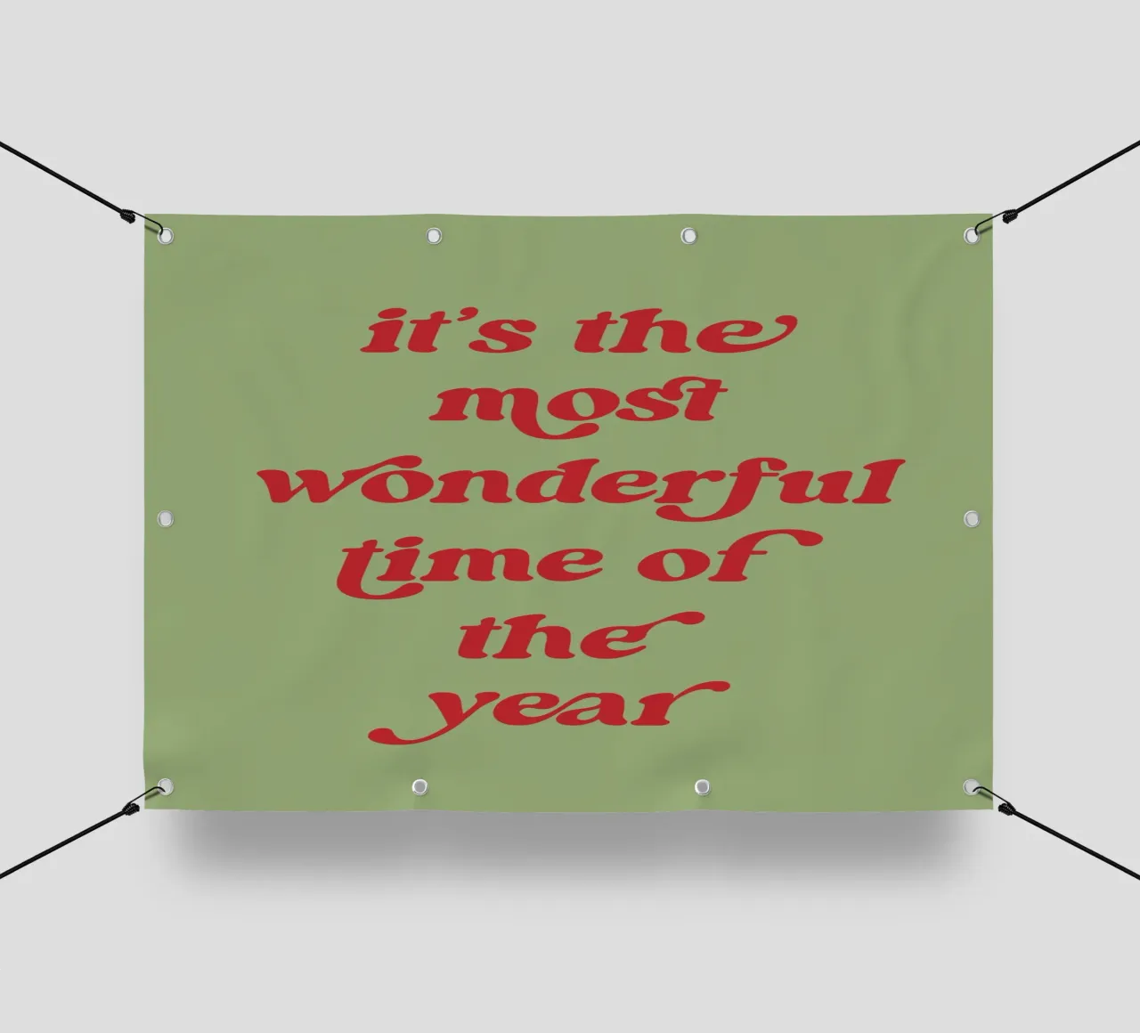 The most wonderful time telo in pvc da PinkCandyWalls