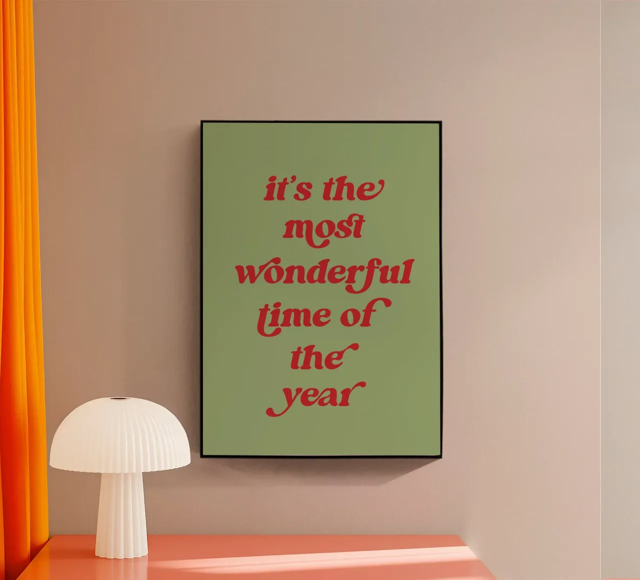 The most wonderful time Acryl-Glas von PinkCandyWalls