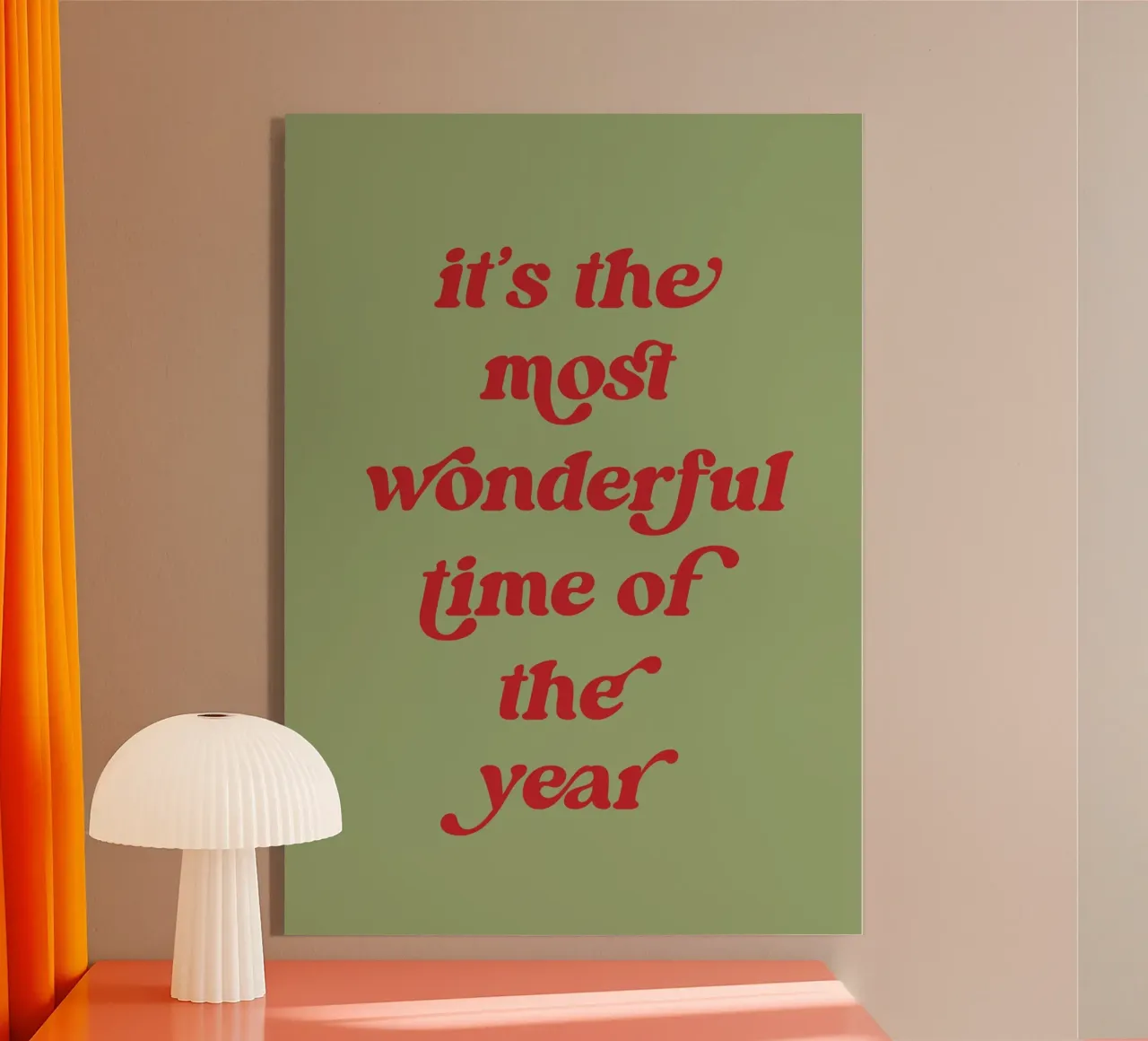 The most wonderful time Acryl-Glas von PinkCandyWalls