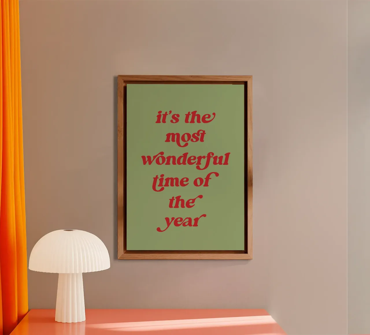 The most wonderful time Alu-Dibond von PinkCandyWalls